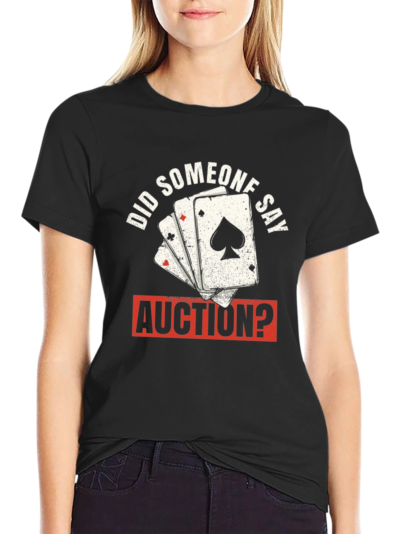 Auction Poker Card T-Shirt