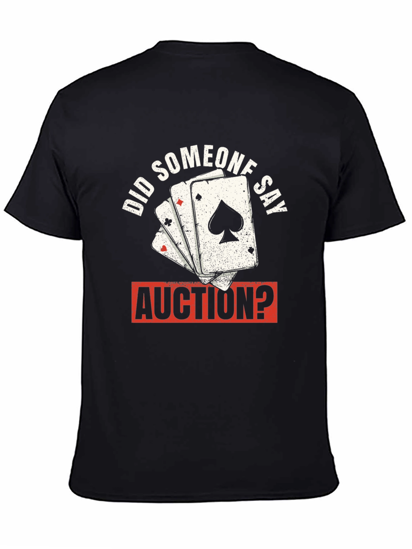 Auction Poker Card T-Shirt