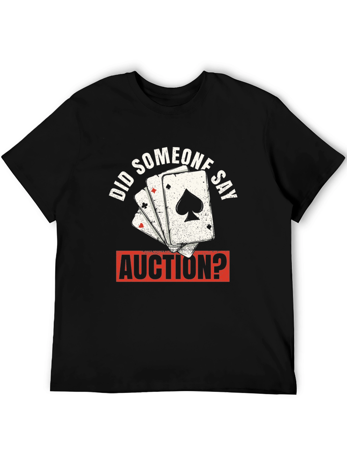 Auction Poker Card T-Shirt