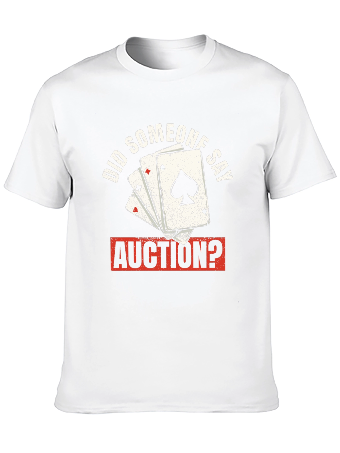 Auction Poker Card T-Shirt