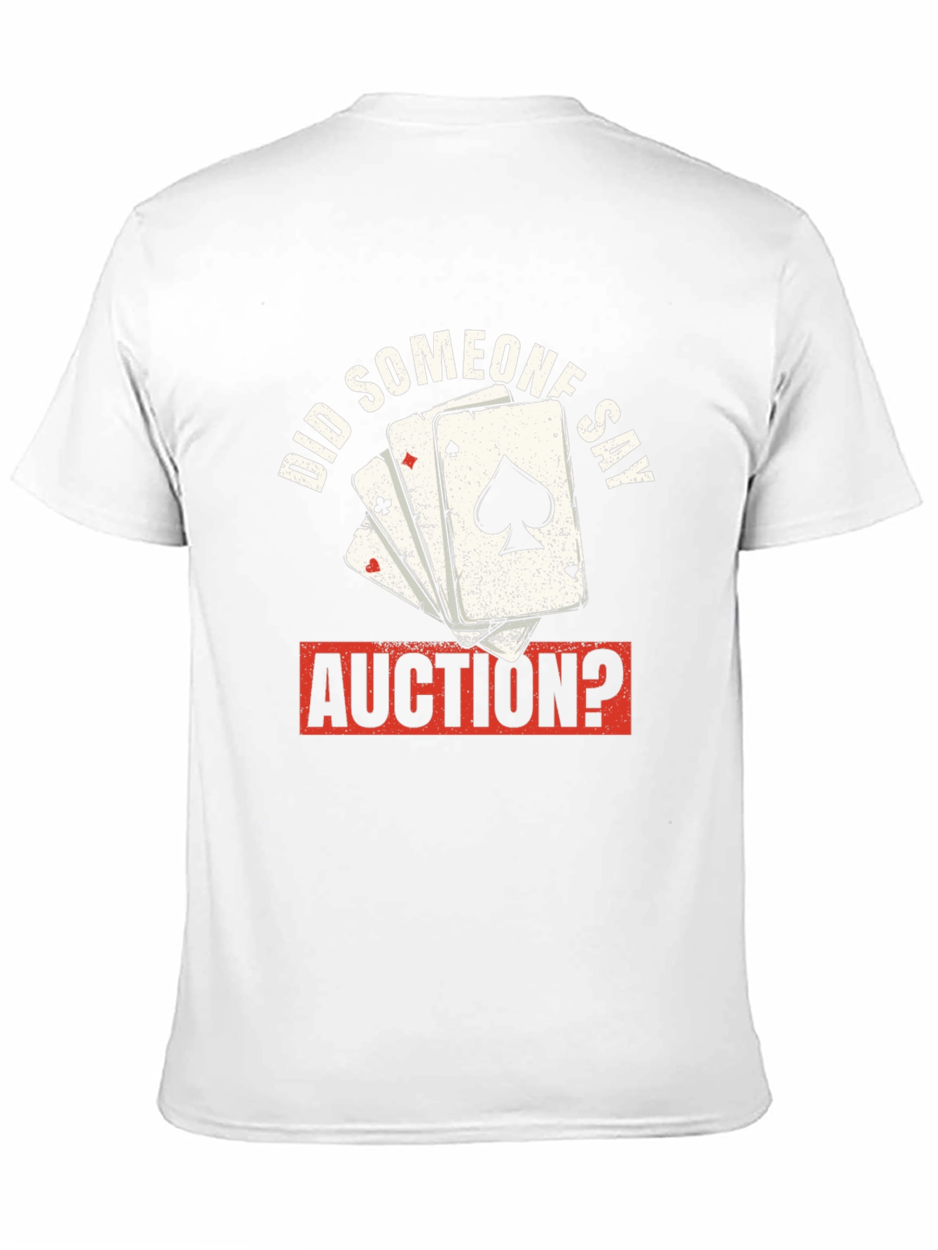 Auction Poker Card T-Shirt