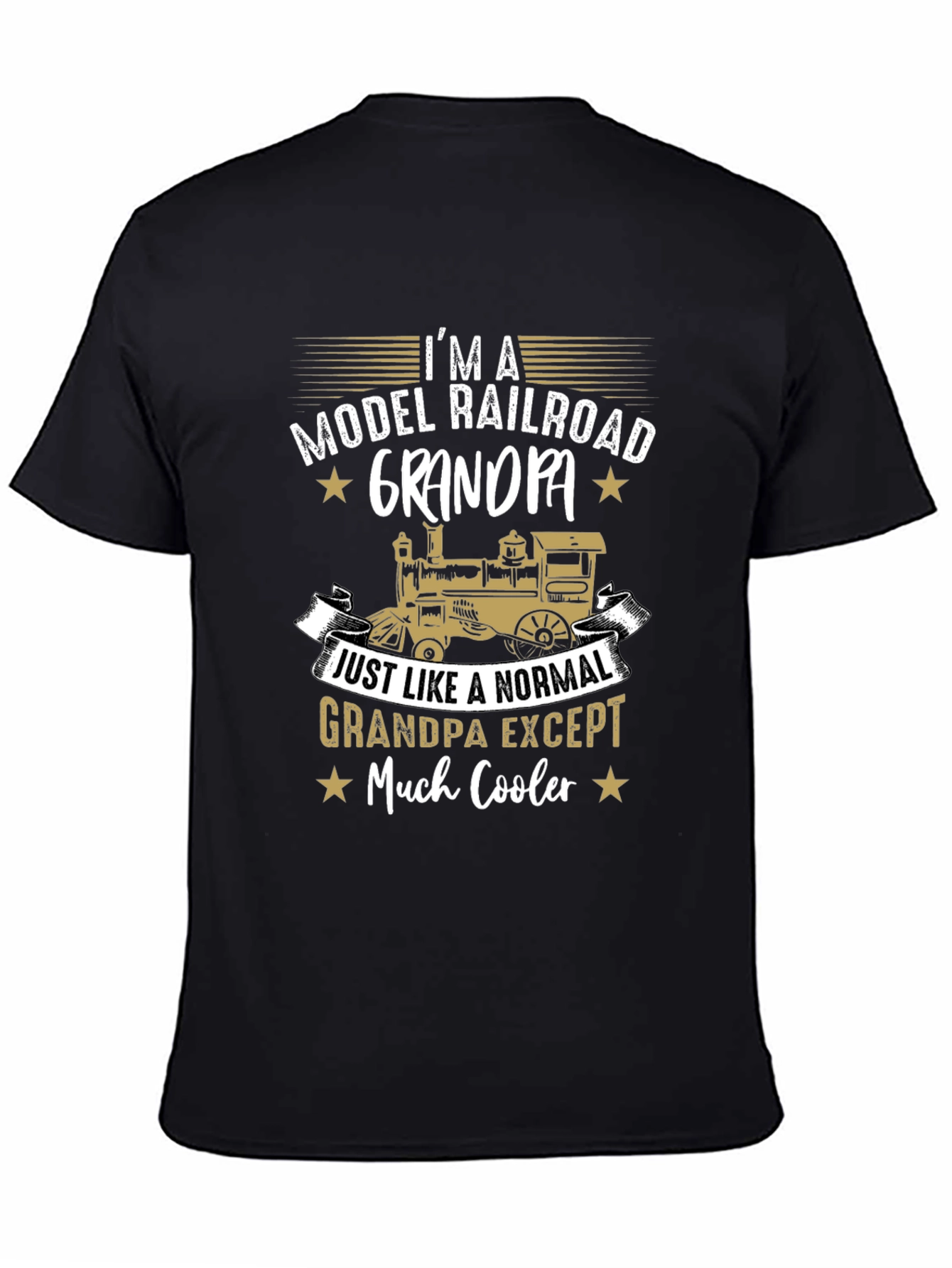 Model Railroad Grandpa T-Shirt - Cool Grandpa Gift