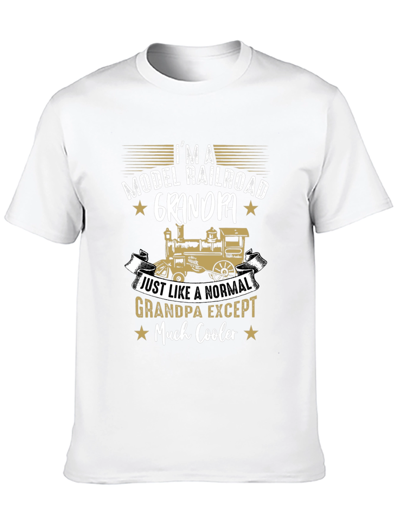Model Railroad Grandpa T-Shirt - Cool Grandpa Gift