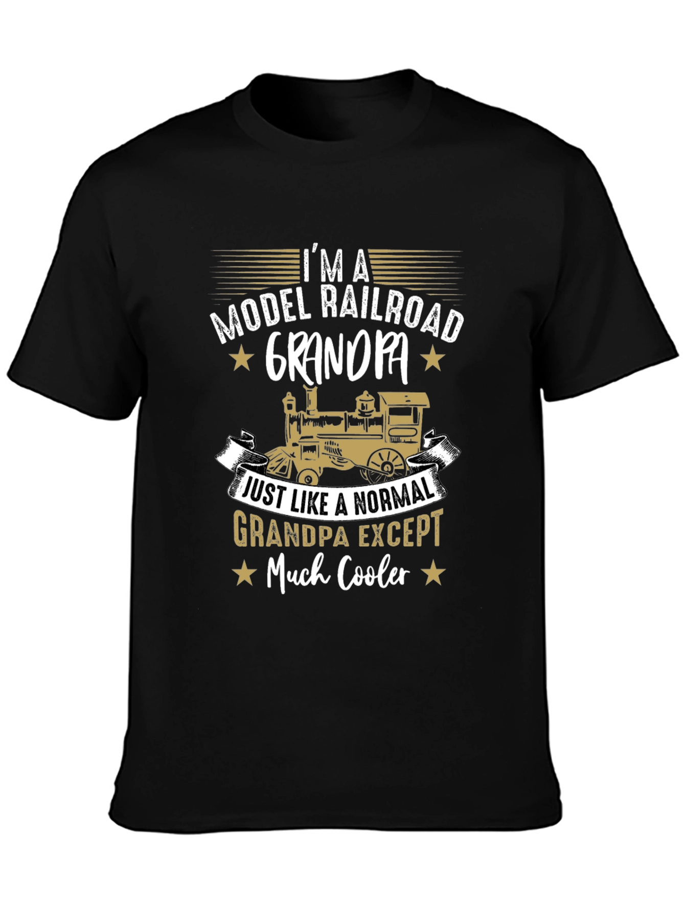 Model Railroad Grandpa T-Shirt - Cool Grandpa Gift