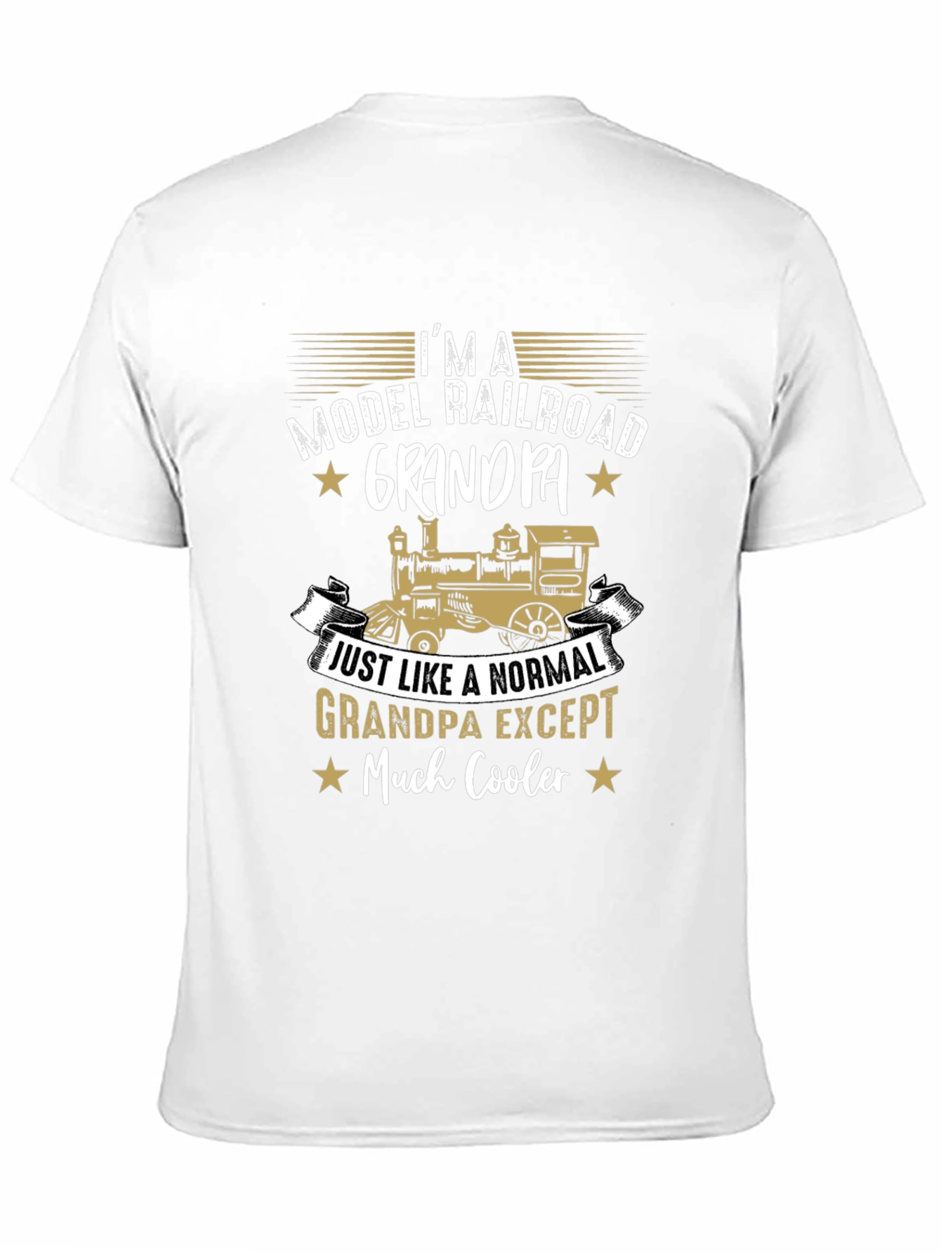 Model Railroad Grandpa T-Shirt - Cool Grandpa Gift