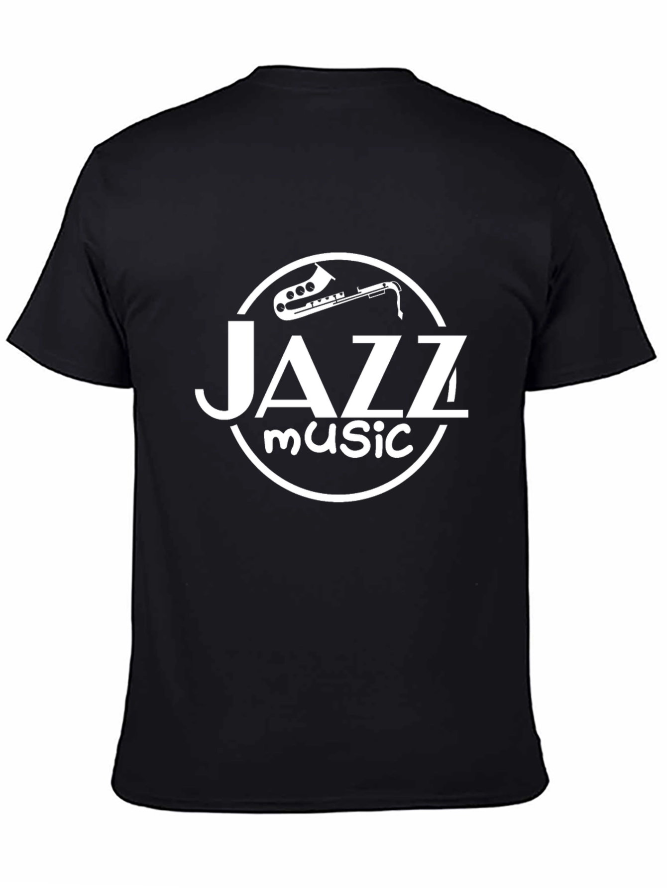 Black Jazz Music Graphic T-Shirt