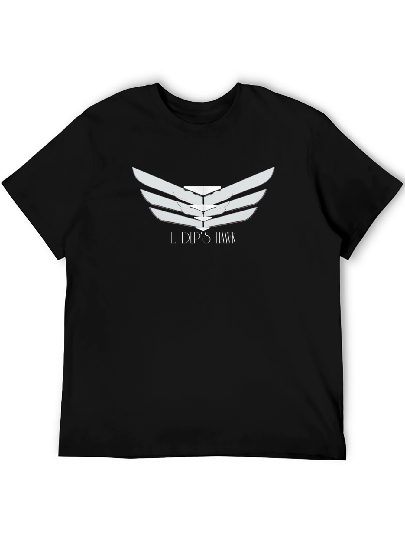L. Dips Hawk Graphic Tee - Black Casual T-Shirt