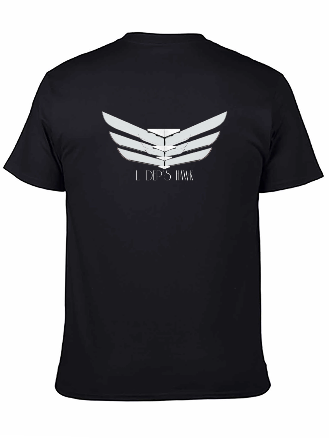 L. Dips Hawk Graphic Tee - Black Casual T-Shirt