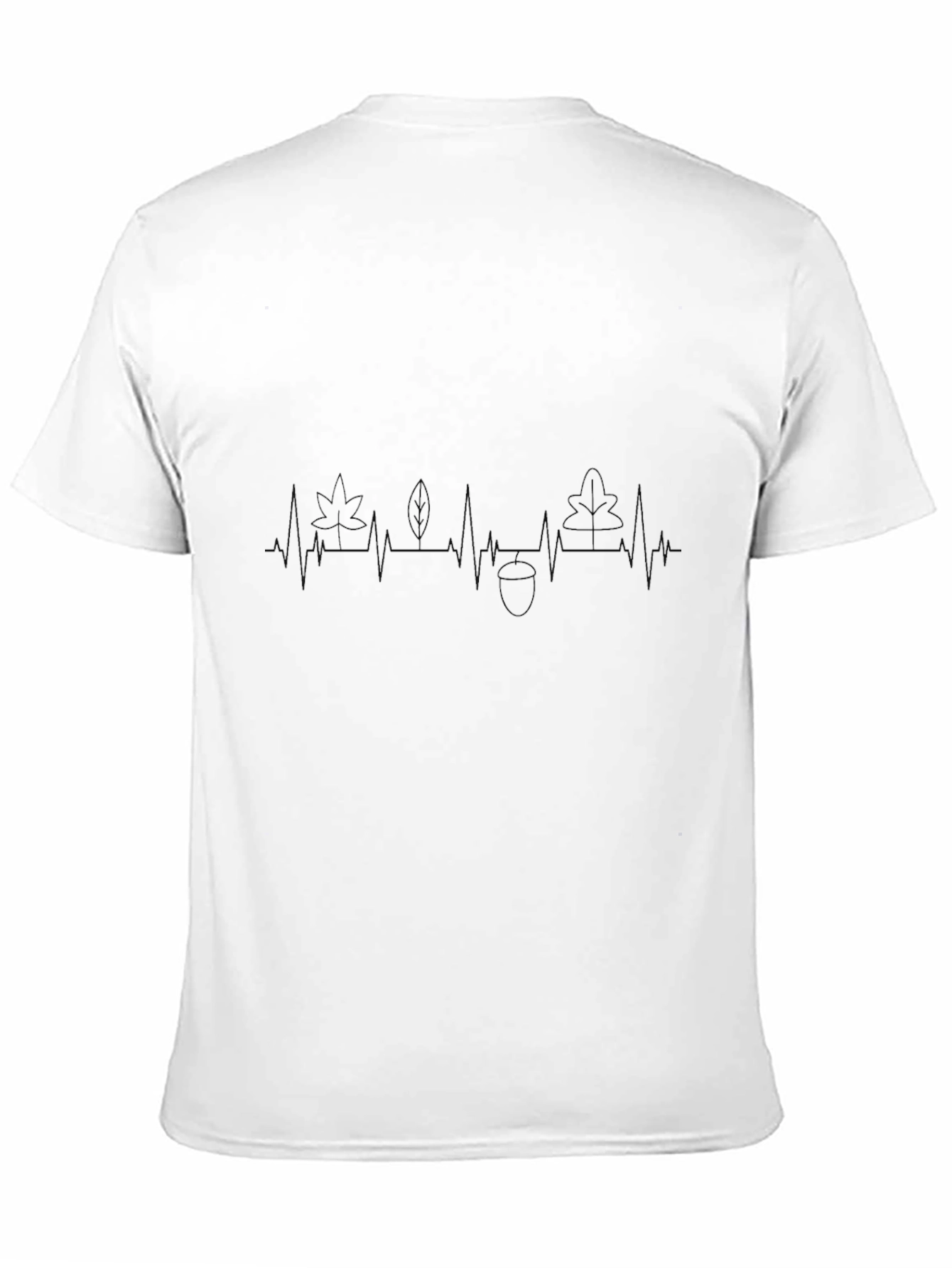 Nature Heartbeat T-Shirt - Black