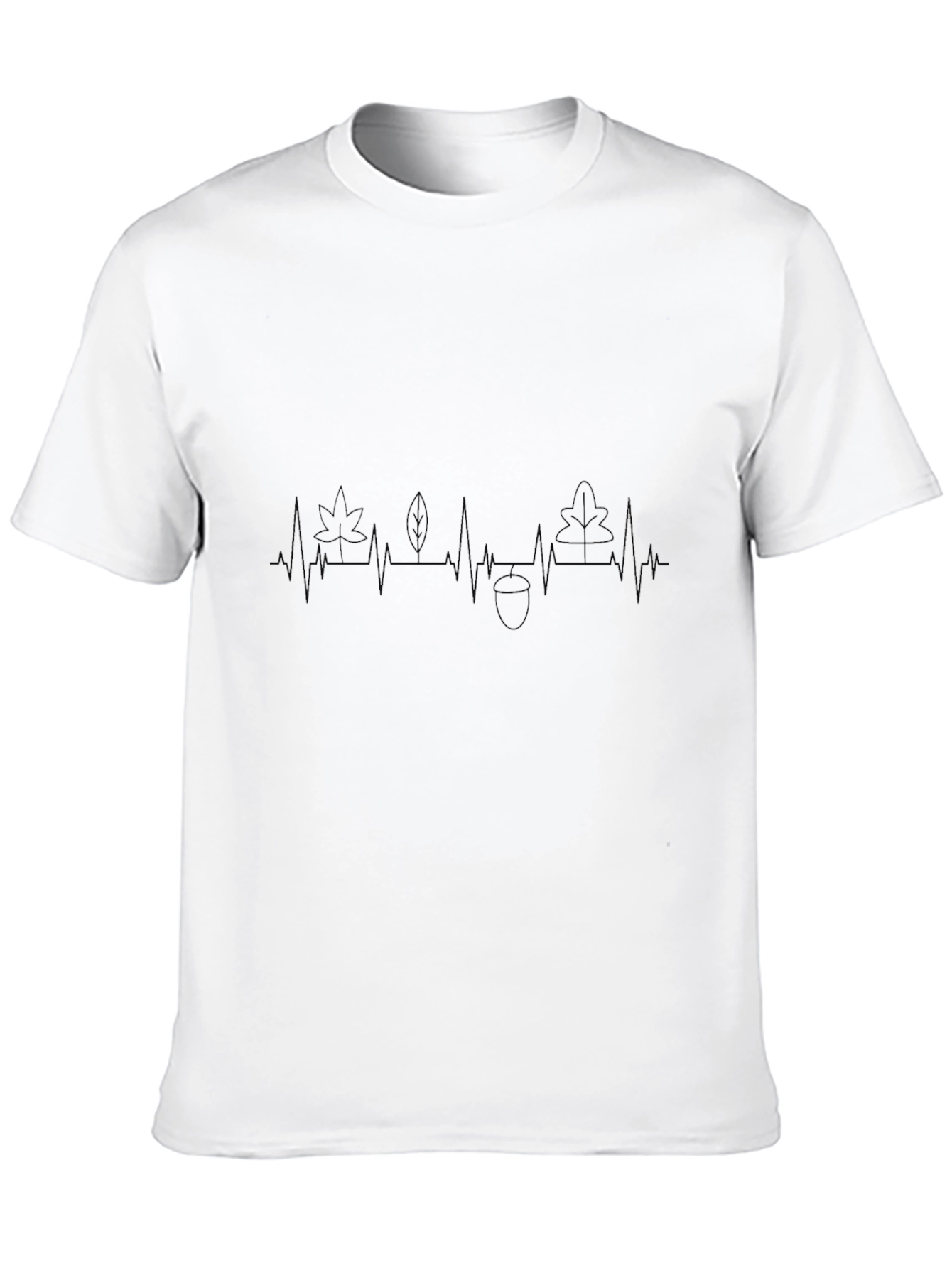 Nature Heartbeat T-Shirt - Black