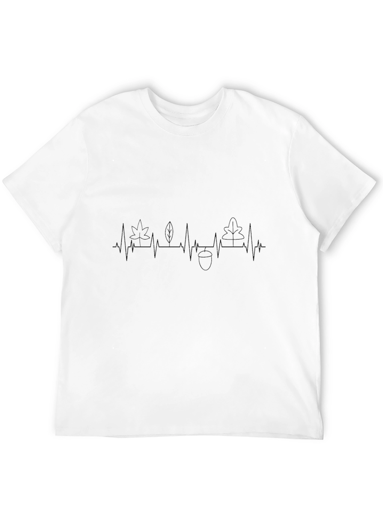 Nature Heartbeat T-Shirt - Black