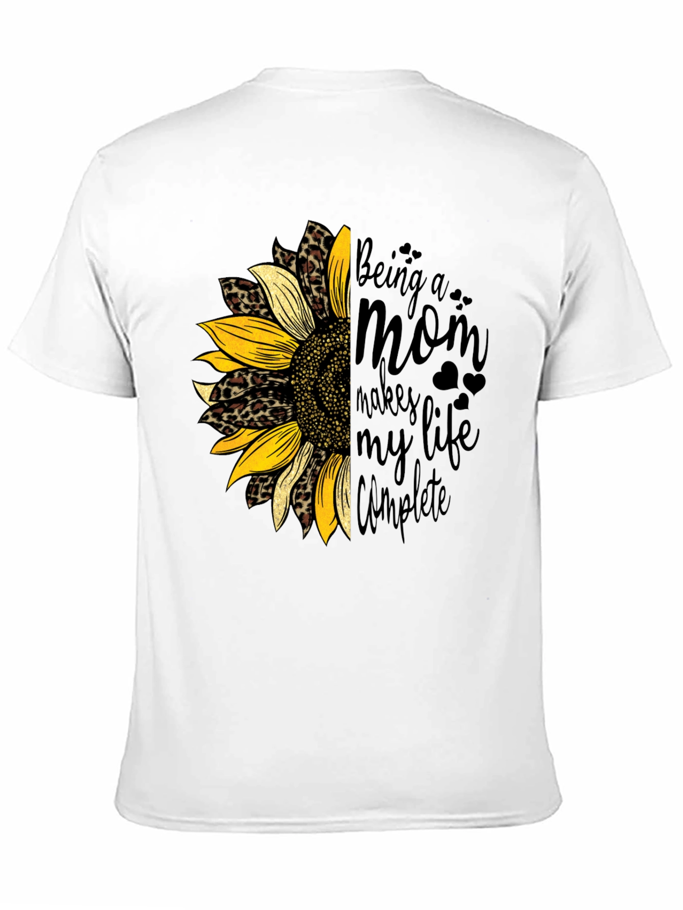 Being a Mom Sunflower Graphic Tee
