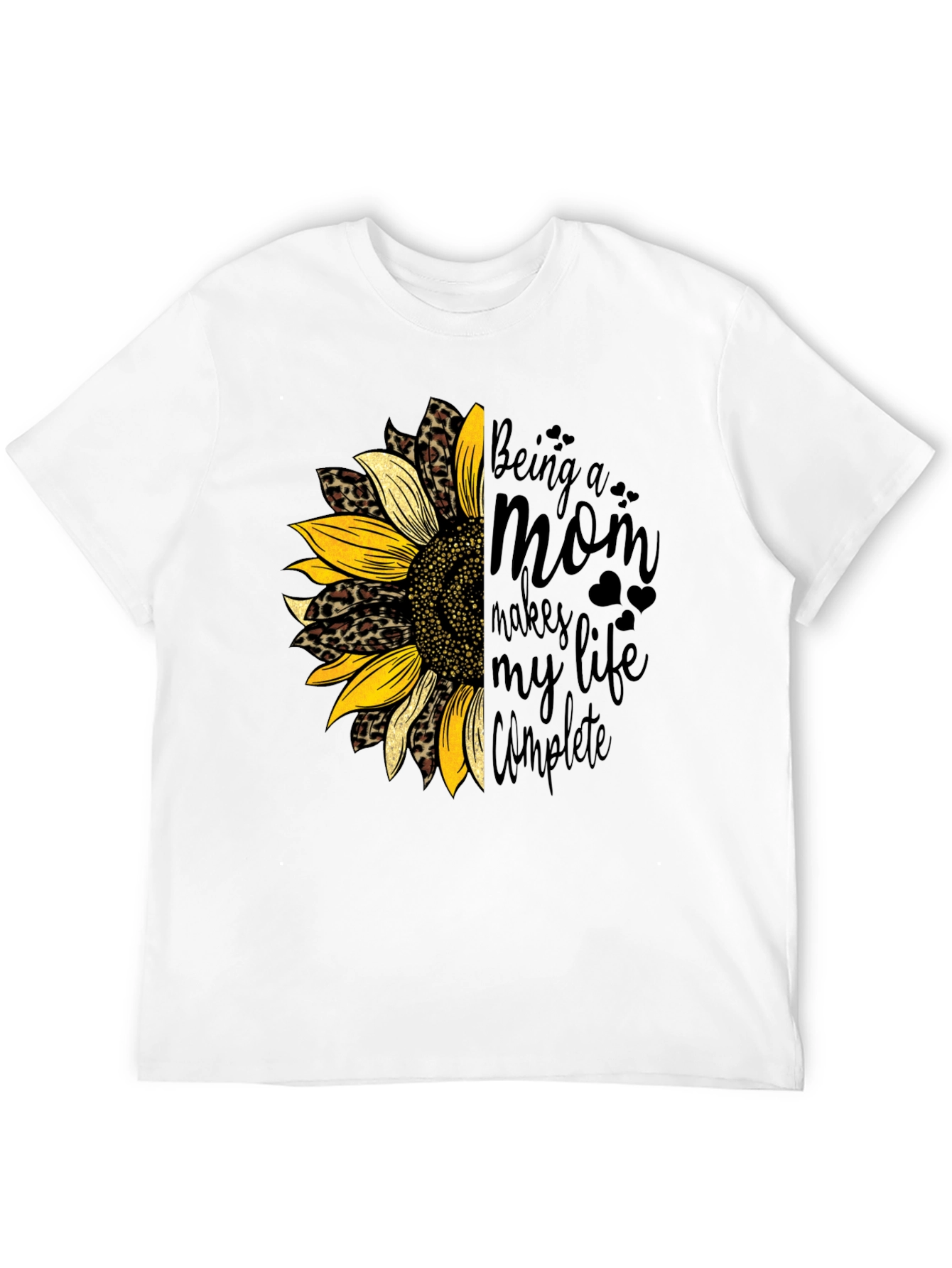 Being a Mom Sunflower Graphic Tee