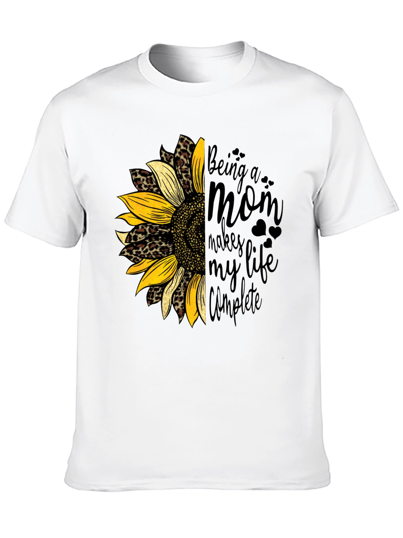 Being a Mom Sunflower Graphic Tee