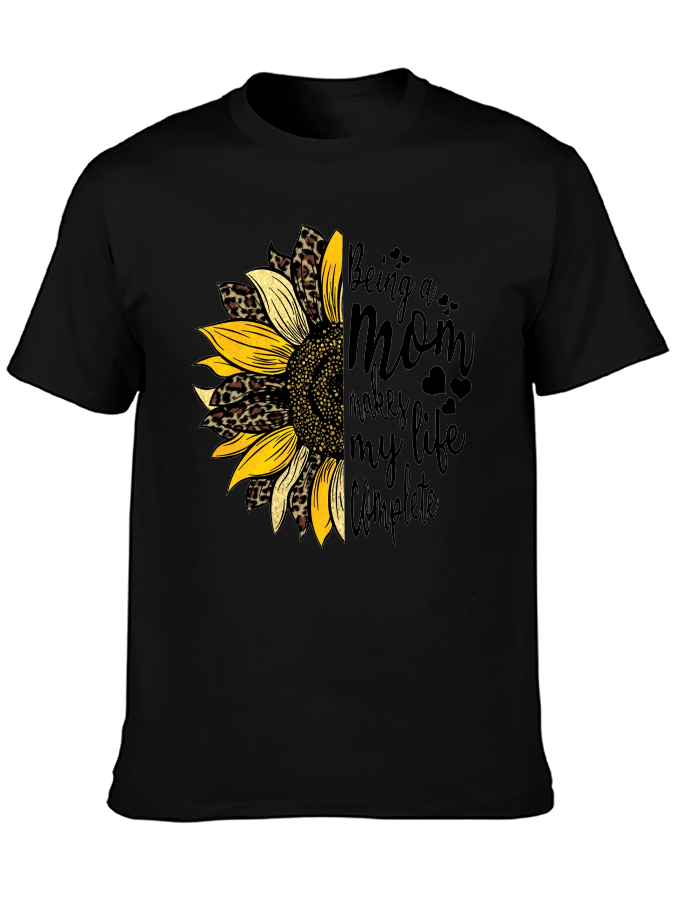Being a Mom Sunflower Graphic Tee