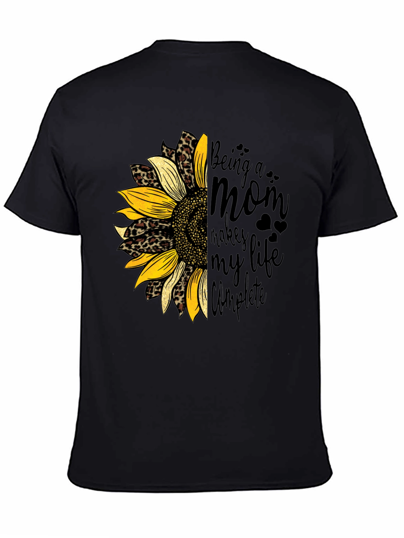 Being a Mom Sunflower Graphic Tee