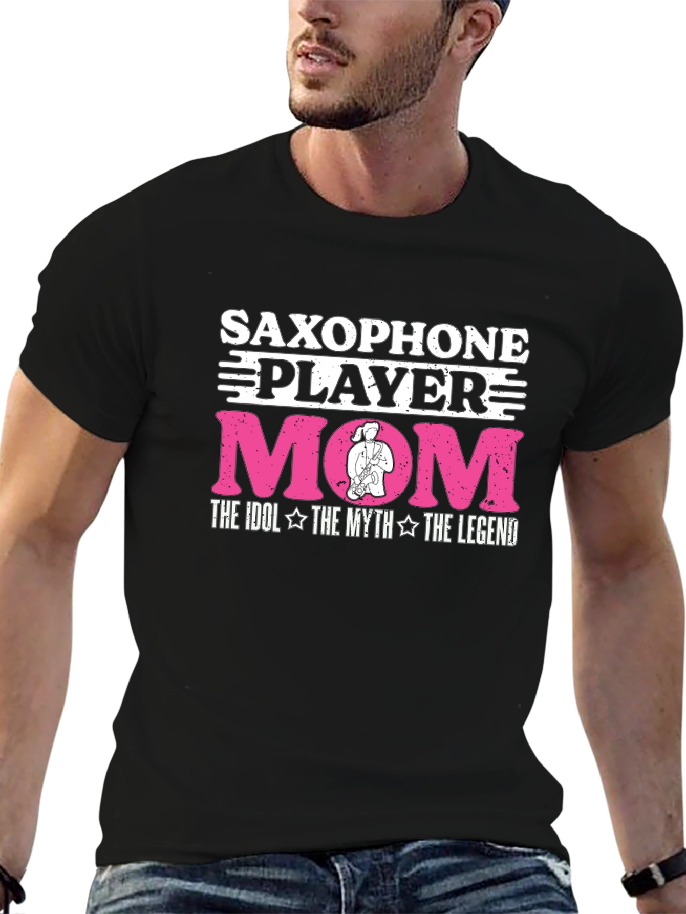 Saxophone Player Mom T-Shirt: Idol Myth Legend