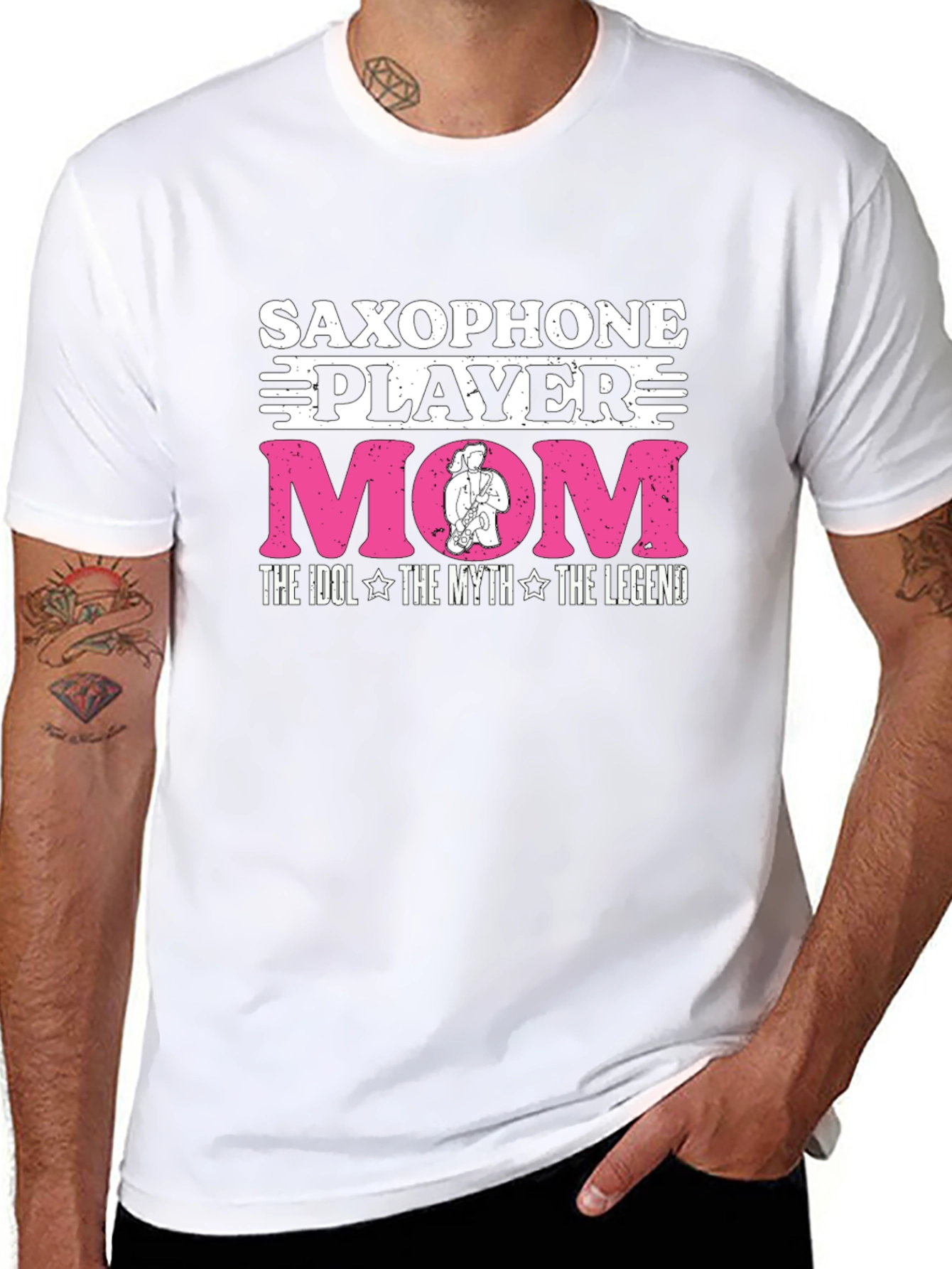 Saxophone Player Mom T-Shirt: Idol Myth Legend