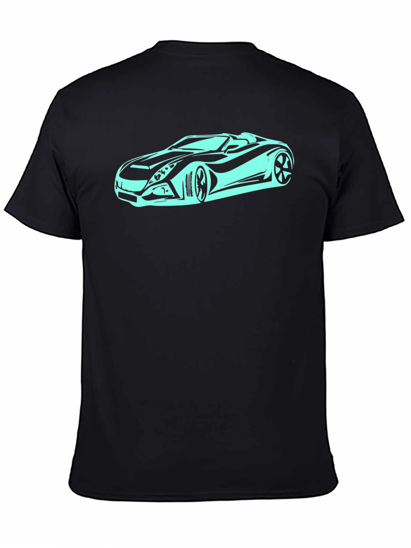 Cool Car Graphic Black T-Shirt - Stylish Automotive Tee