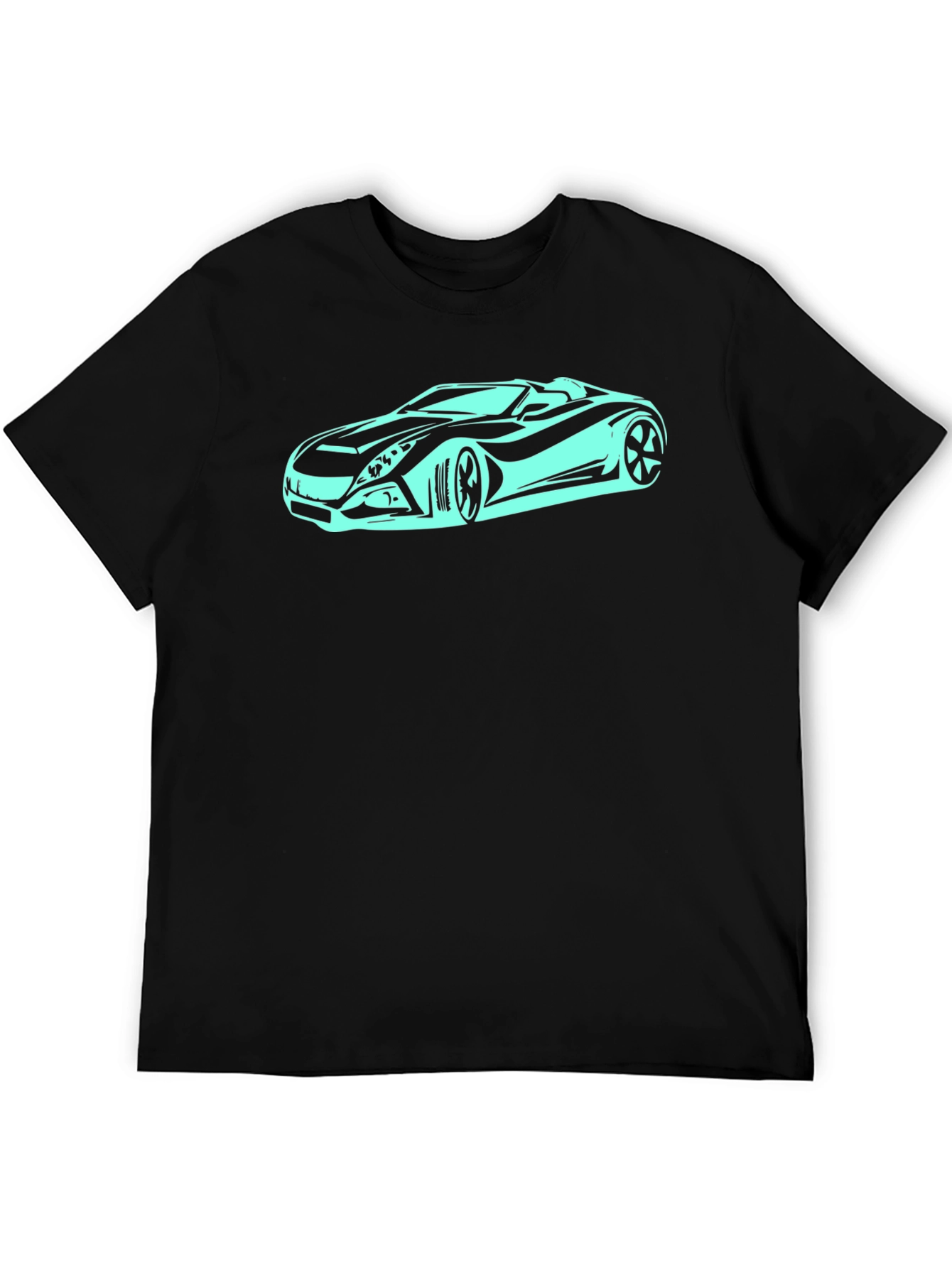 Cool Car Graphic Black T-Shirt - Stylish Automotive Tee