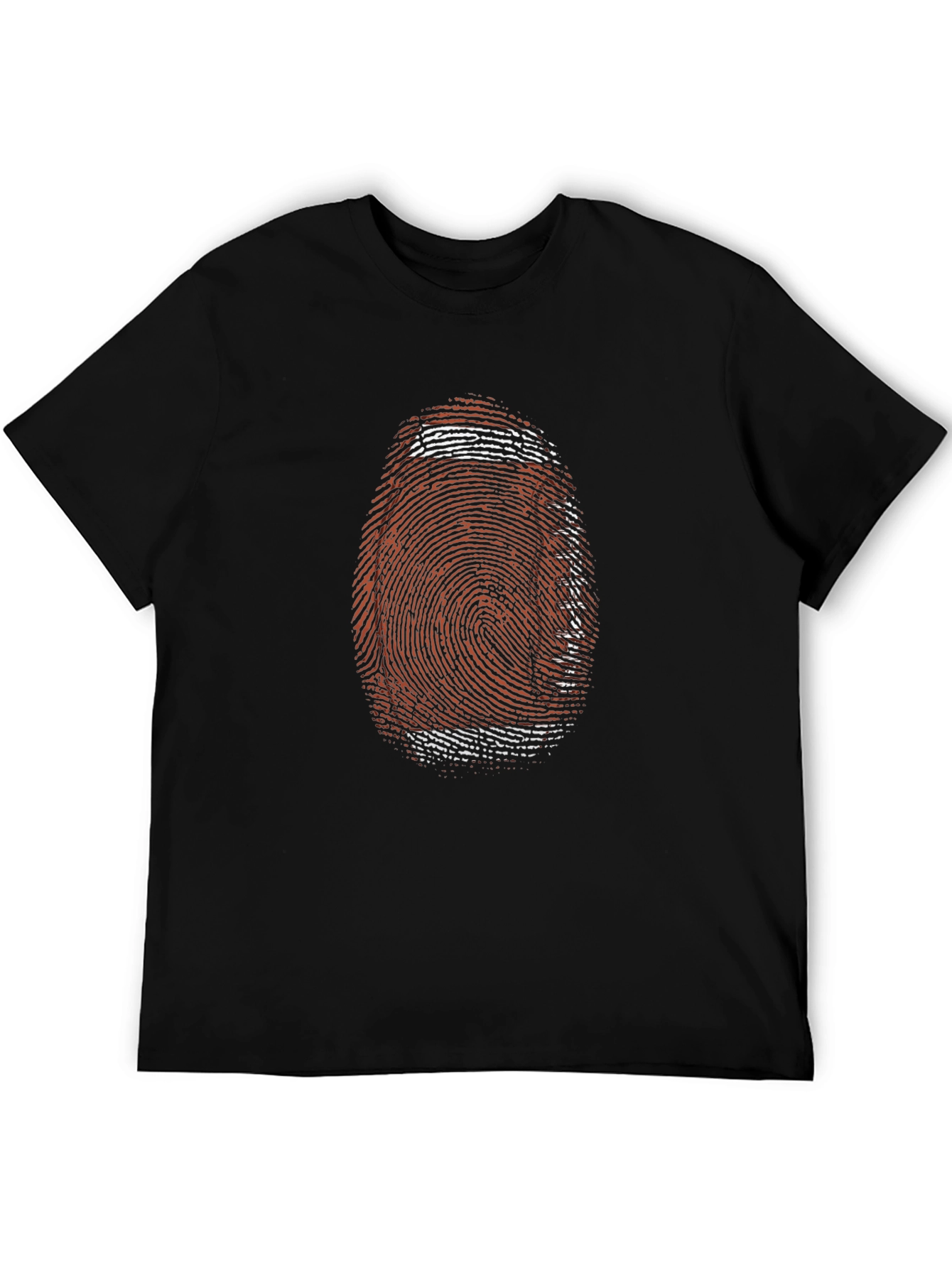Football Fingerprint Graphic Tee - Black