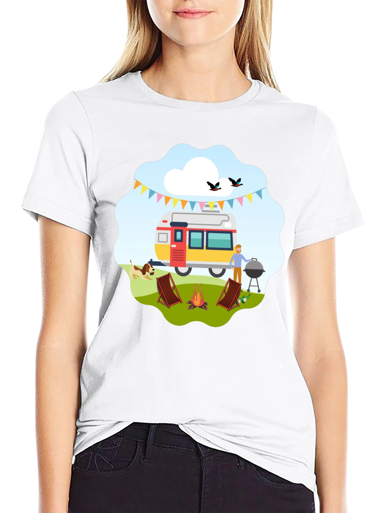 Camping Adventure Graphic T-Shirt