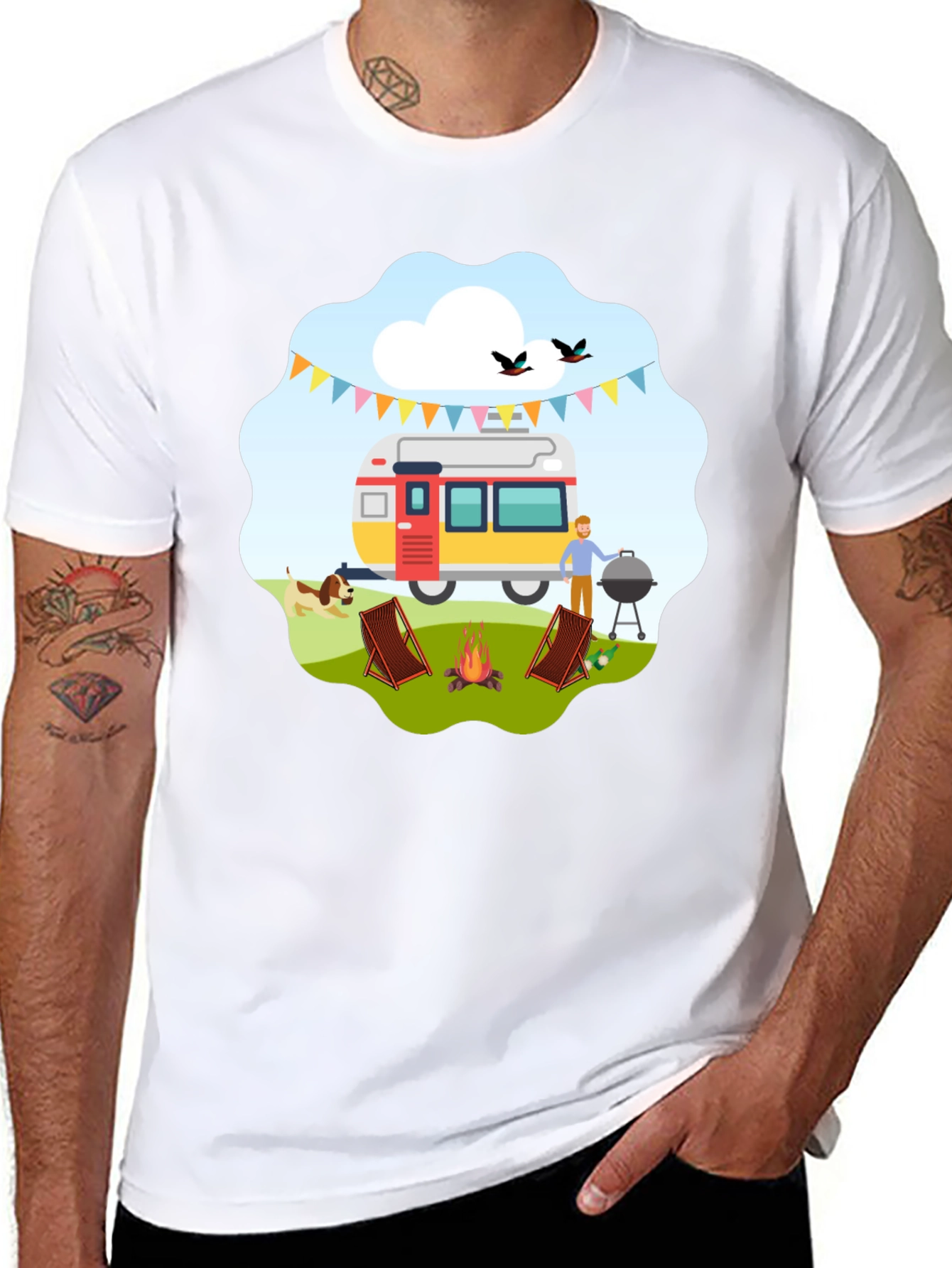 Camping Adventure Graphic T-Shirt