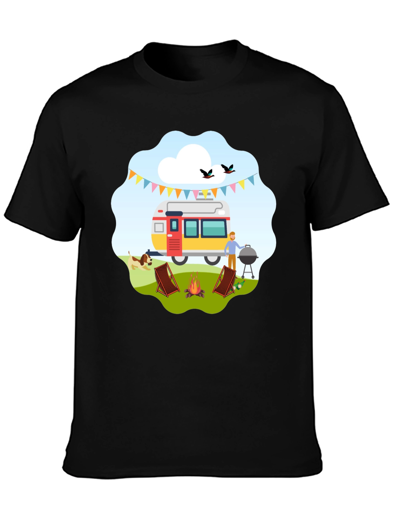 Camping Adventure Graphic T-Shirt