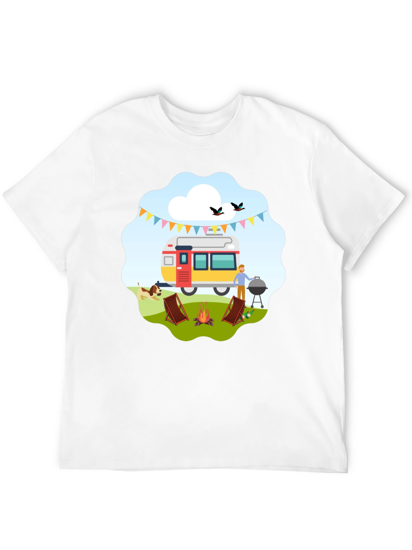 Camping Adventure Graphic T-Shirt