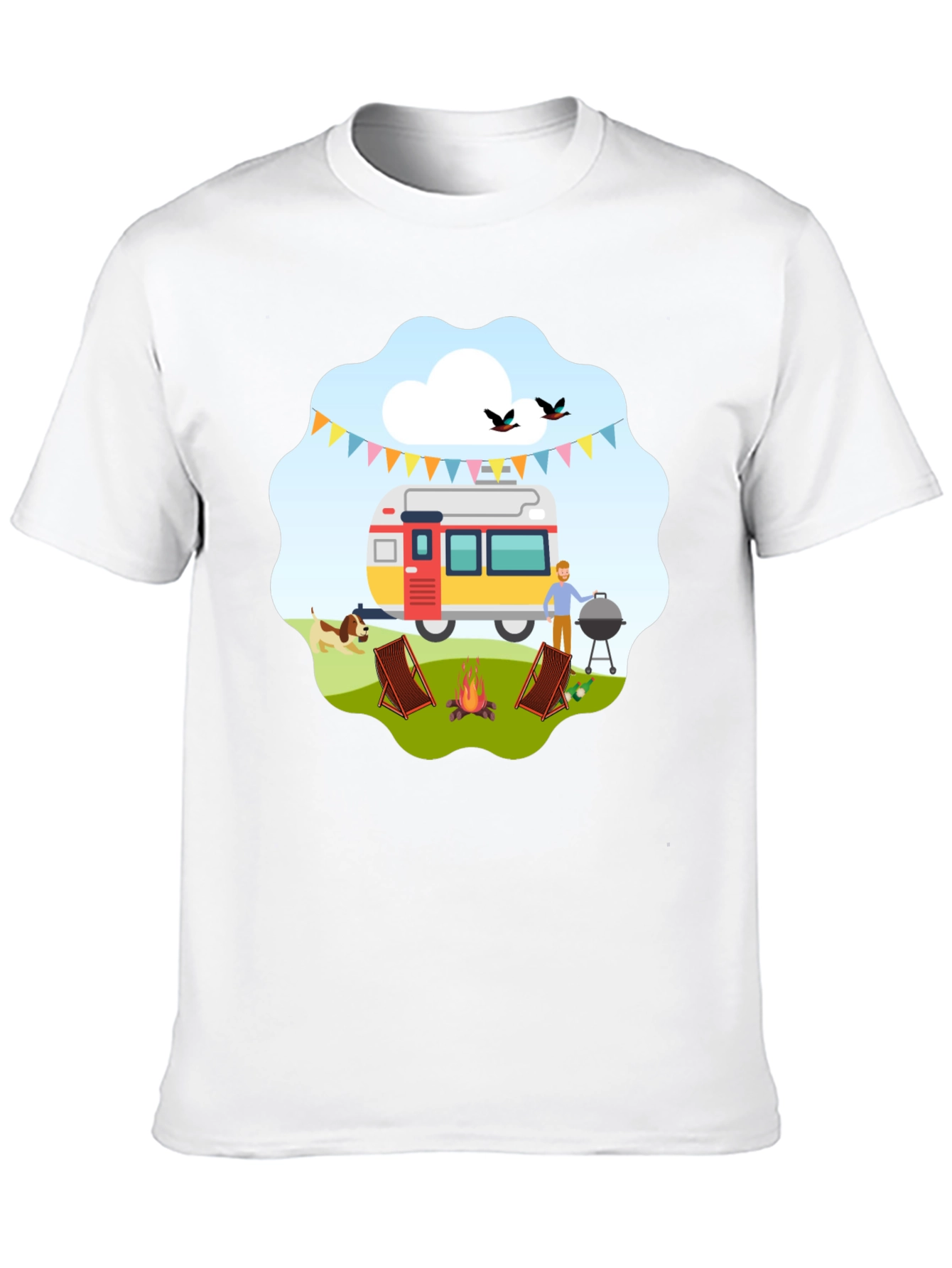 Camping Adventure Graphic T-Shirt