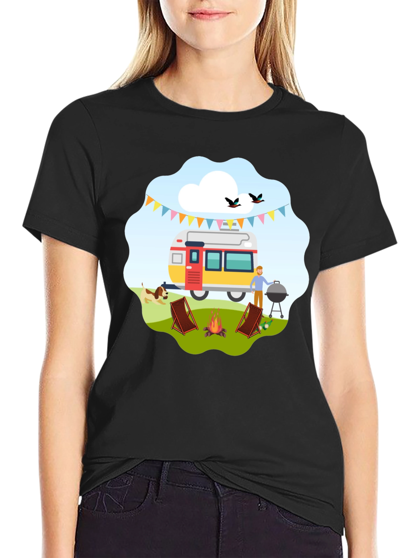 Camping Adventure Graphic T-Shirt