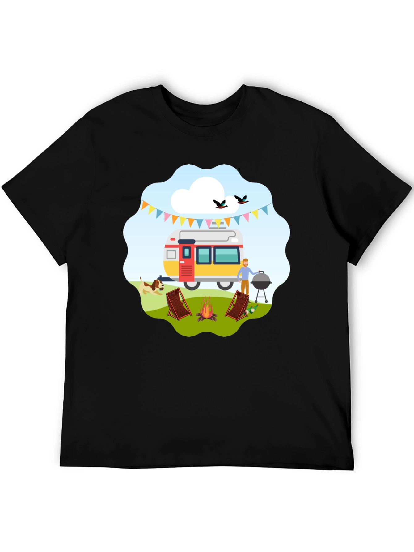 Camping Adventure Graphic T-Shirt