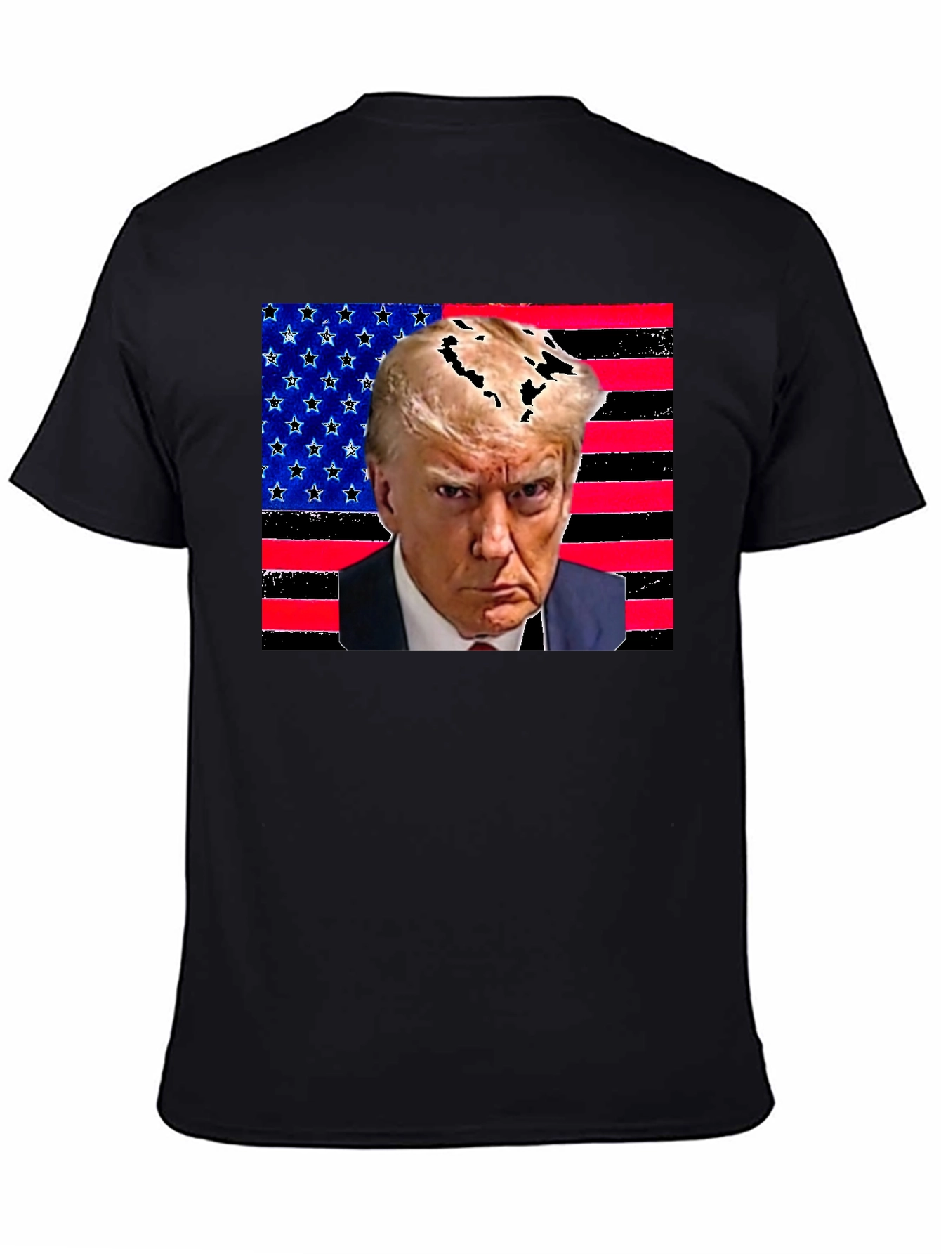 Trump USA Flag Graphic Tee - Patriotic Fashion