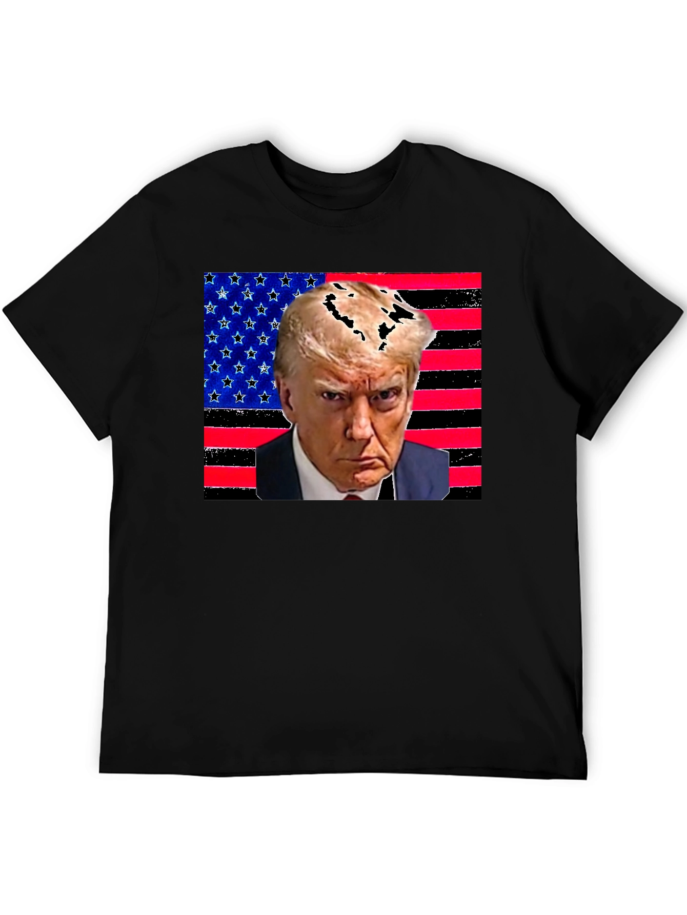 Trump USA Flag Graphic Tee - Patriotic Fashion