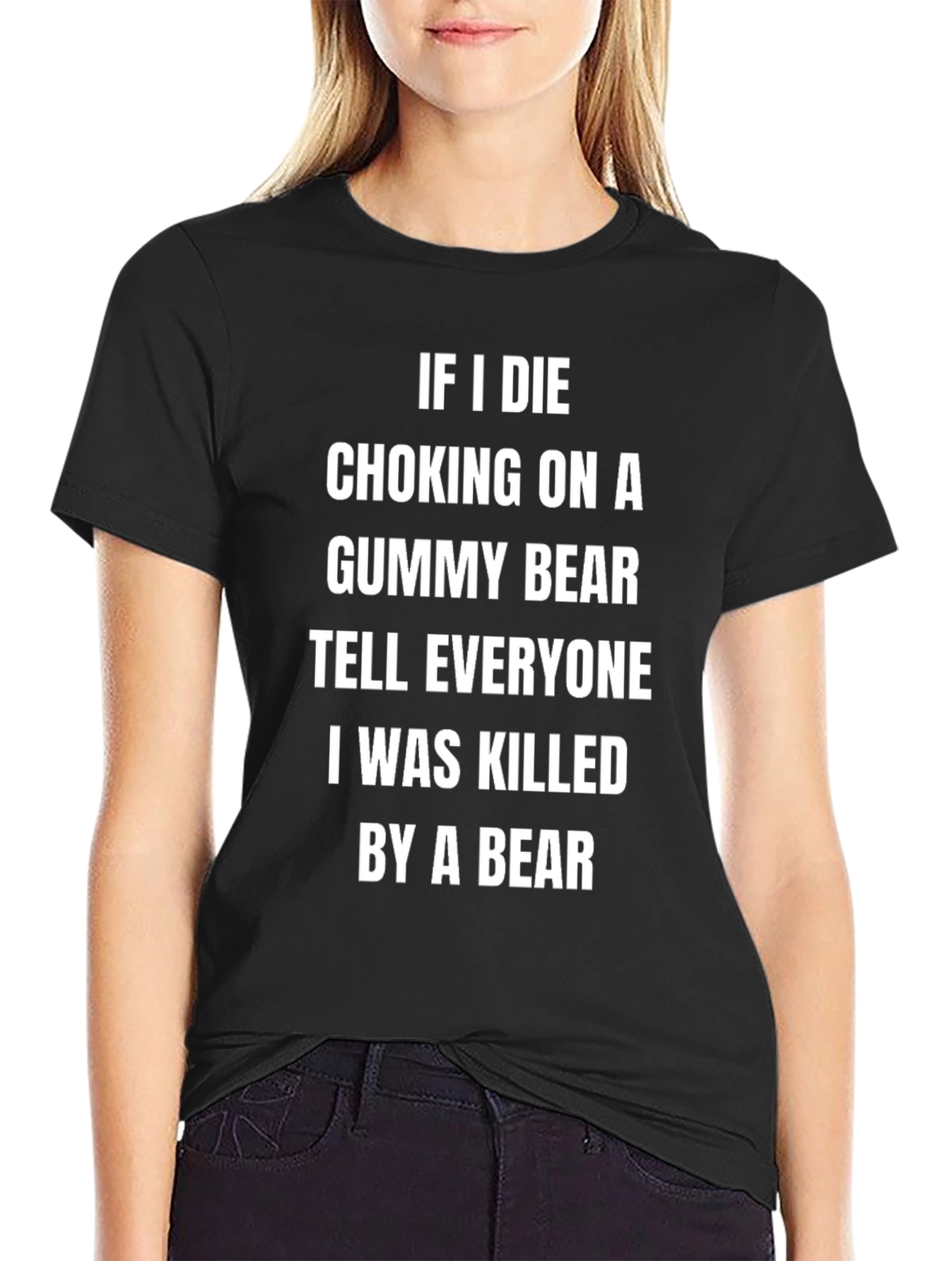 Funny Gummy Bear T-Shirt Killed By A Bear
