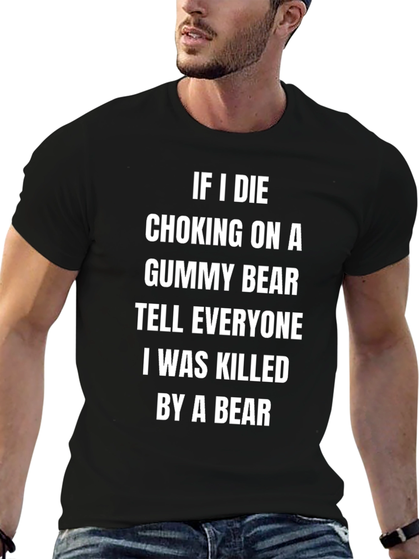 Funny Gummy Bear T-Shirt Killed By A Bear
