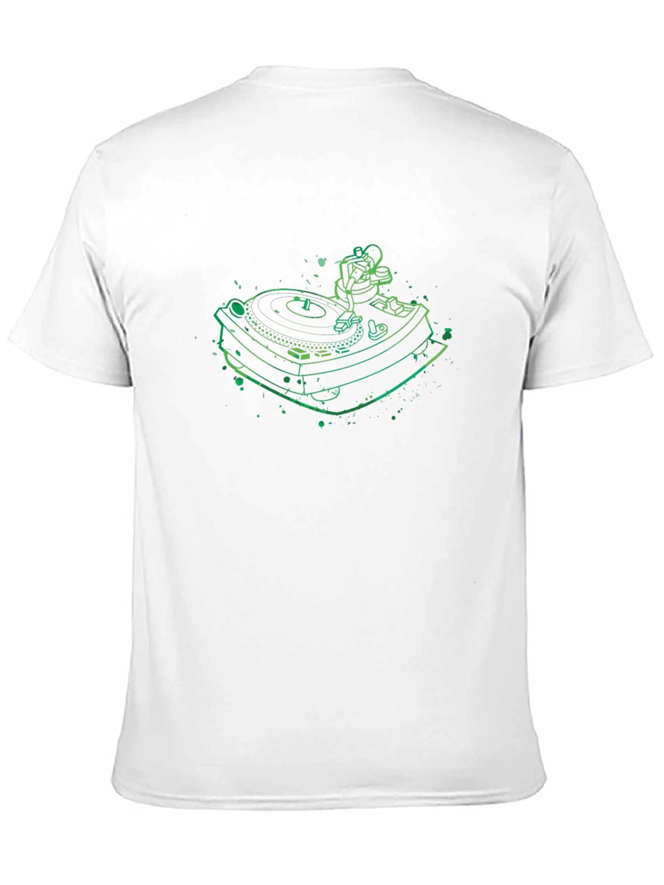 DJ Turntable Graphic Tee - Cool Black T-Shirt