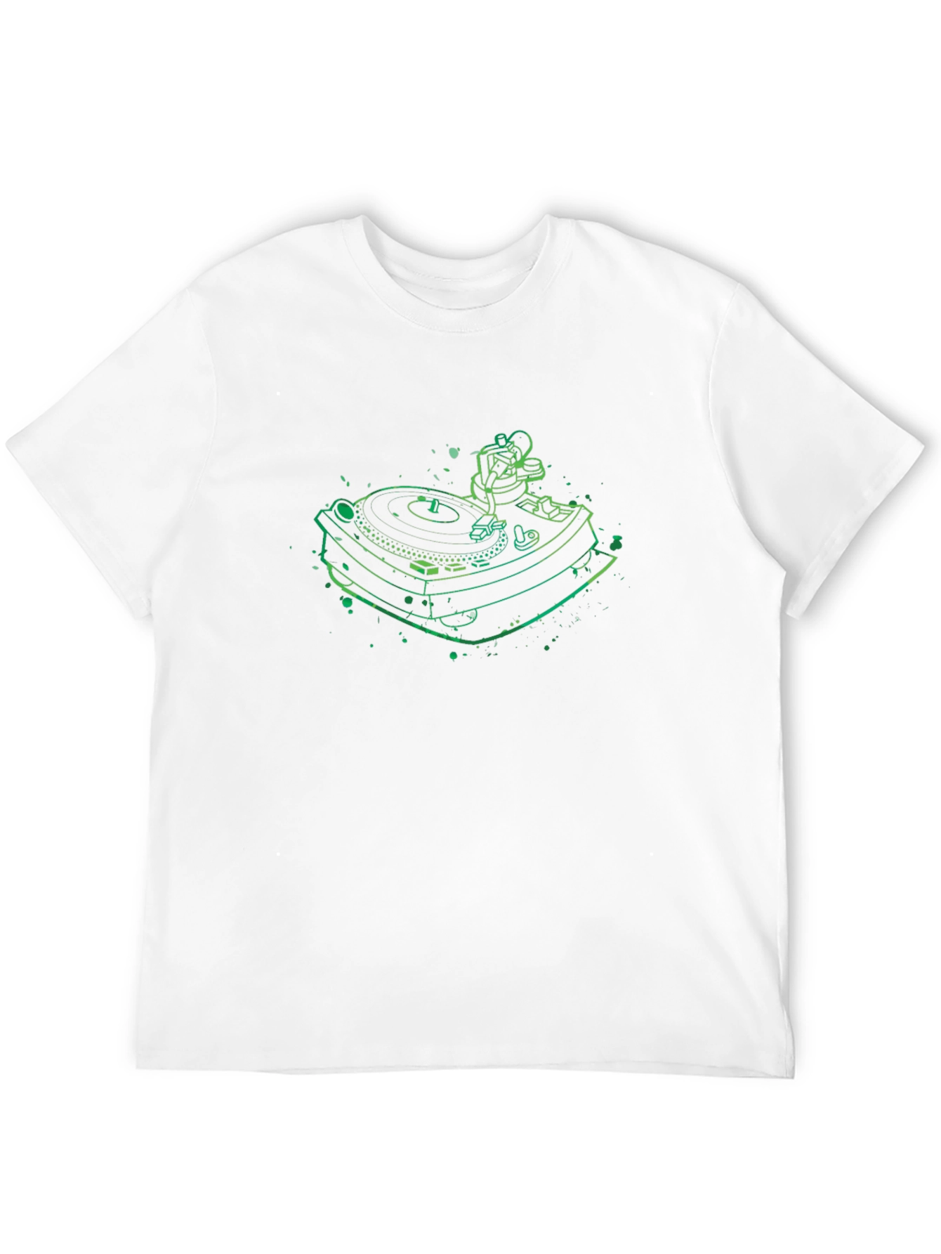 DJ Turntable Graphic Tee - Cool Black T-Shirt