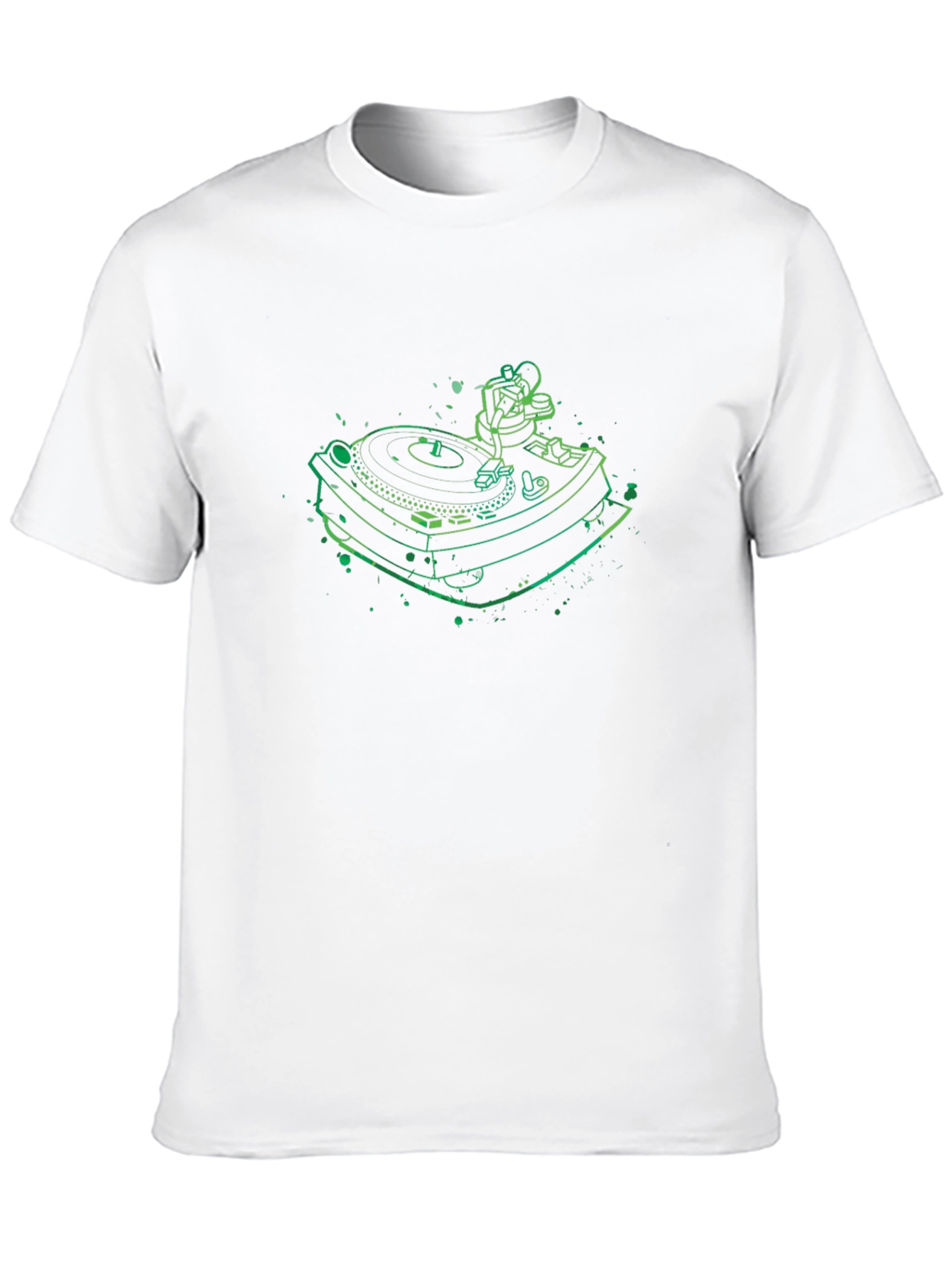 DJ Turntable Graphic Tee - Cool Black T-Shirt