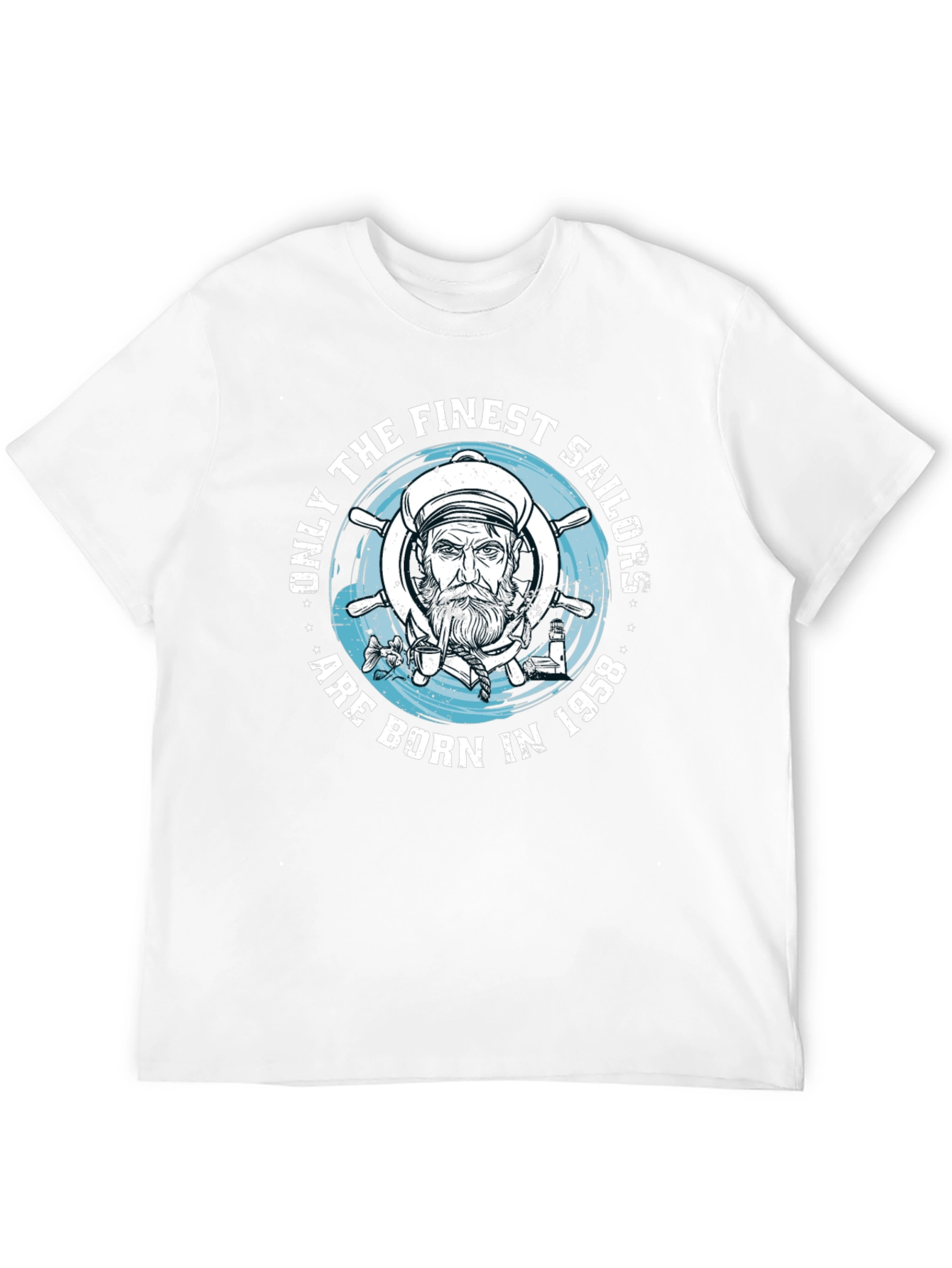 Finest Sailors Born in 1958 Black T-Shirt