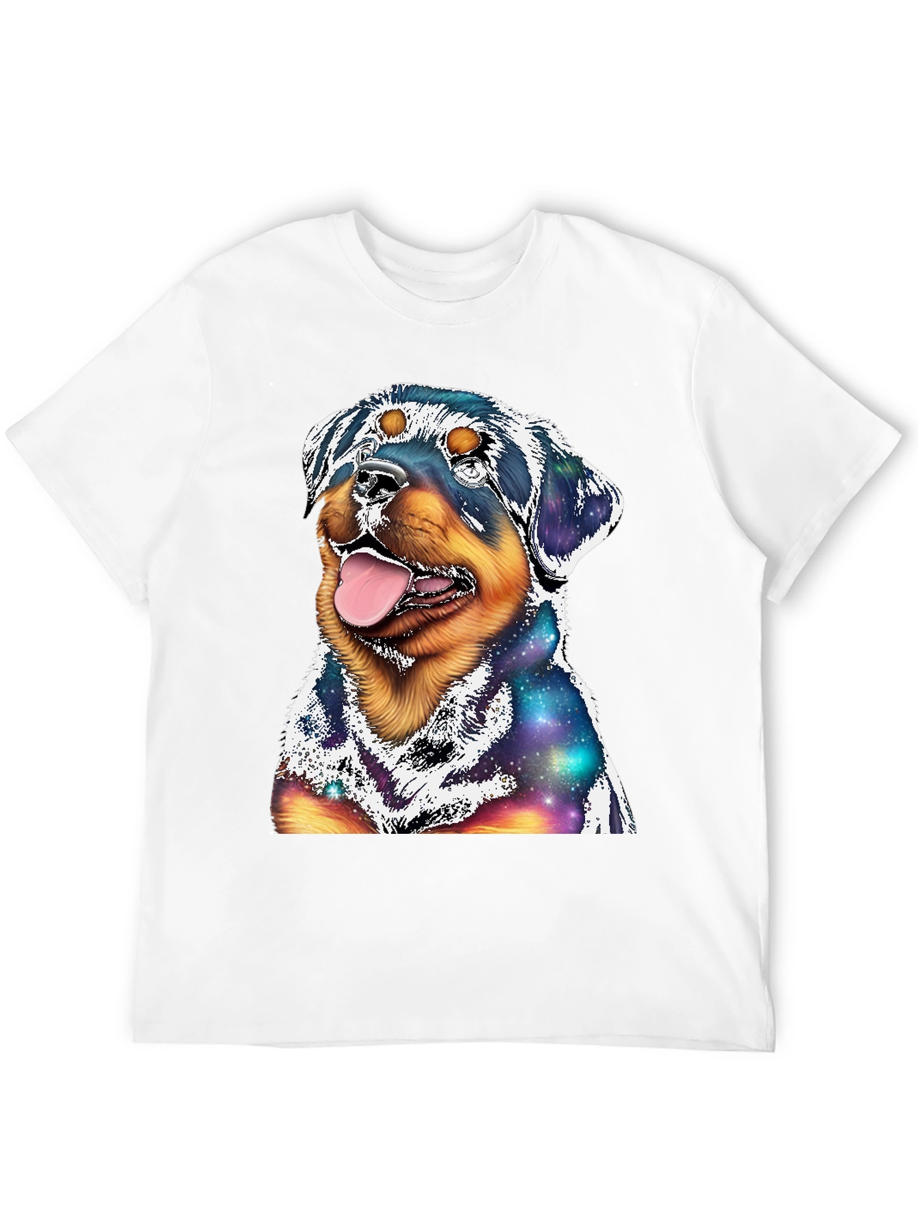 Rottweiler Galaxy Graphic T-Shirt
