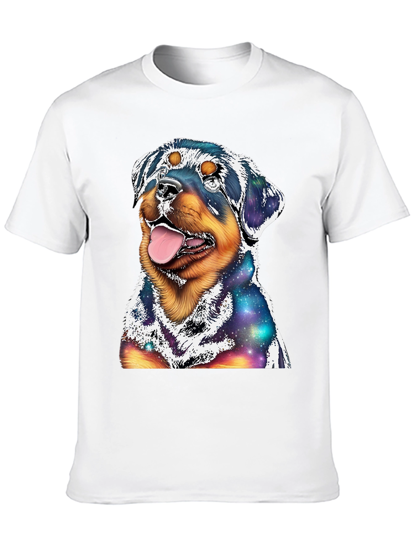 Rottweiler Galaxy Graphic T-Shirt
