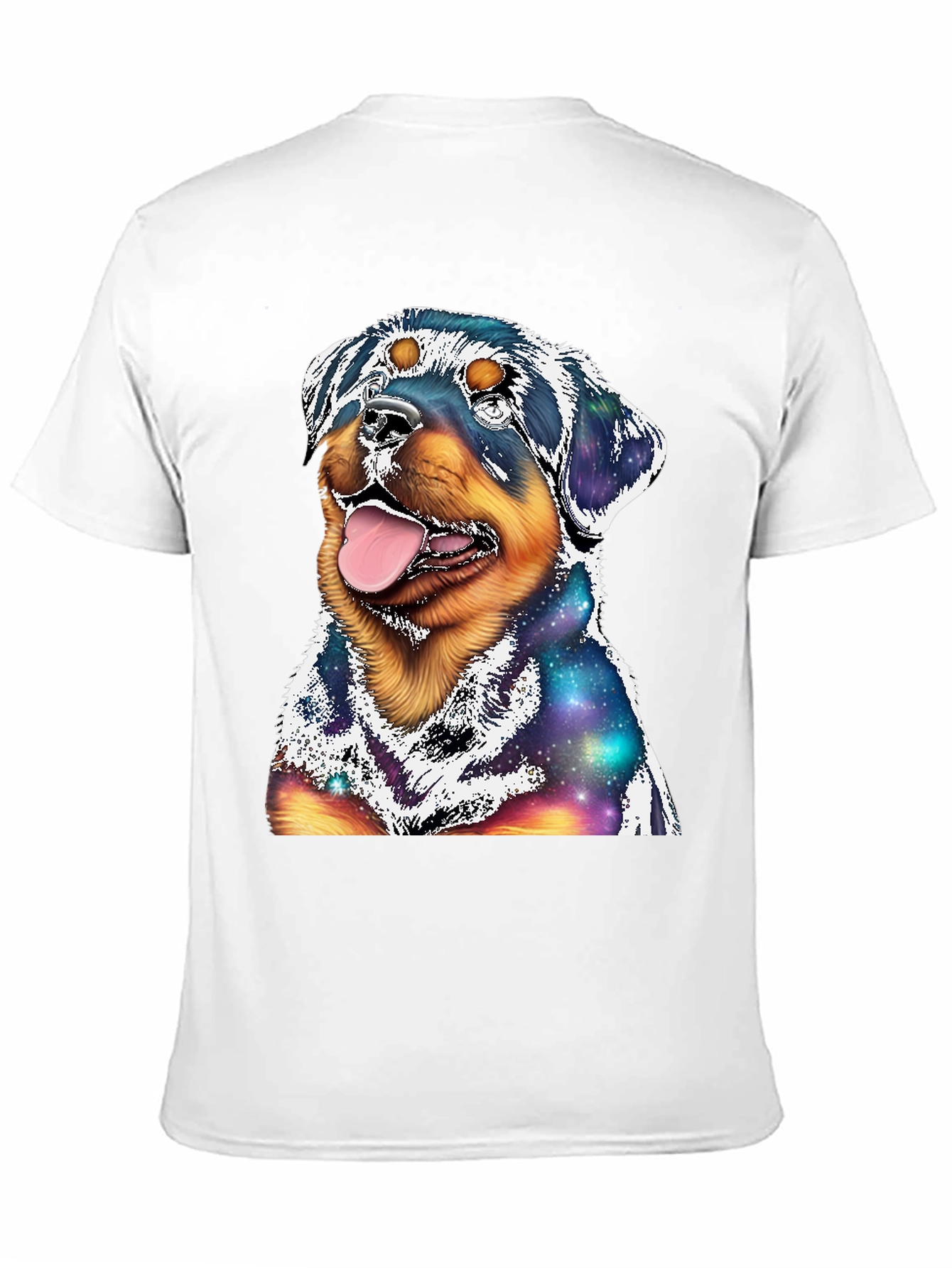 Rottweiler Galaxy Graphic T-Shirt