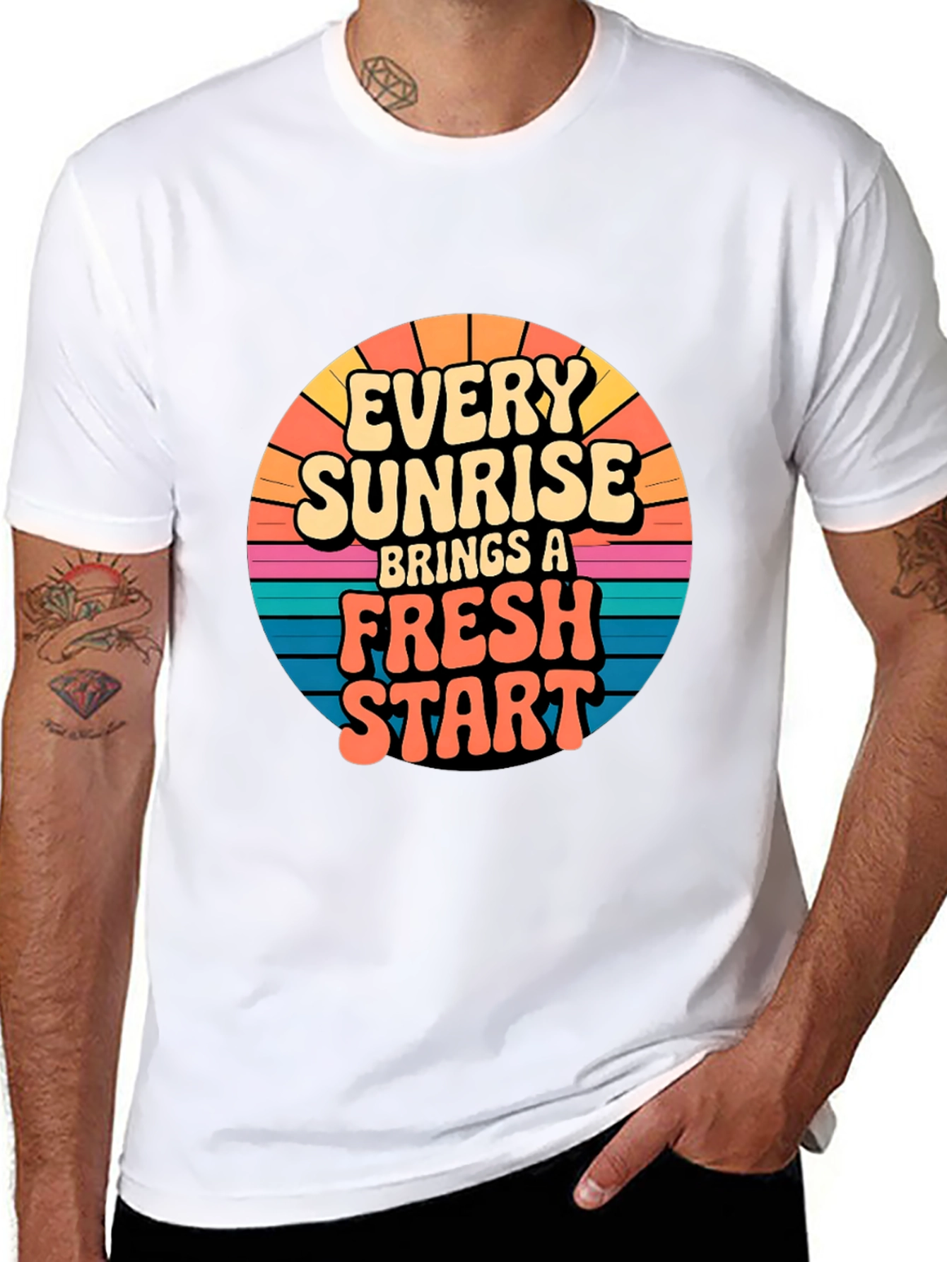 Sunrise Fresh Start Graphic Tee - Black