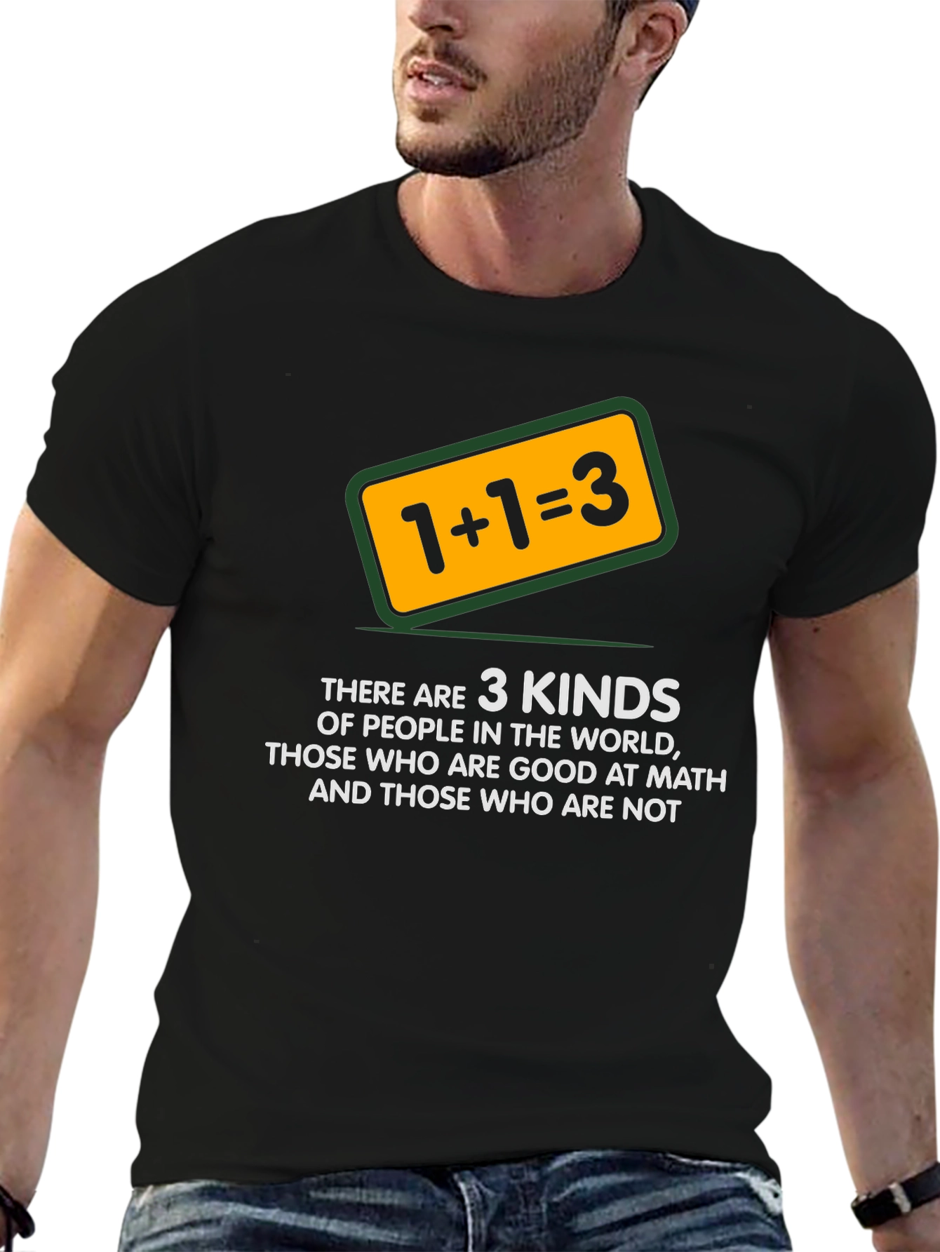 Math Humor T-Shirt: 1+1=3 Funny Tee