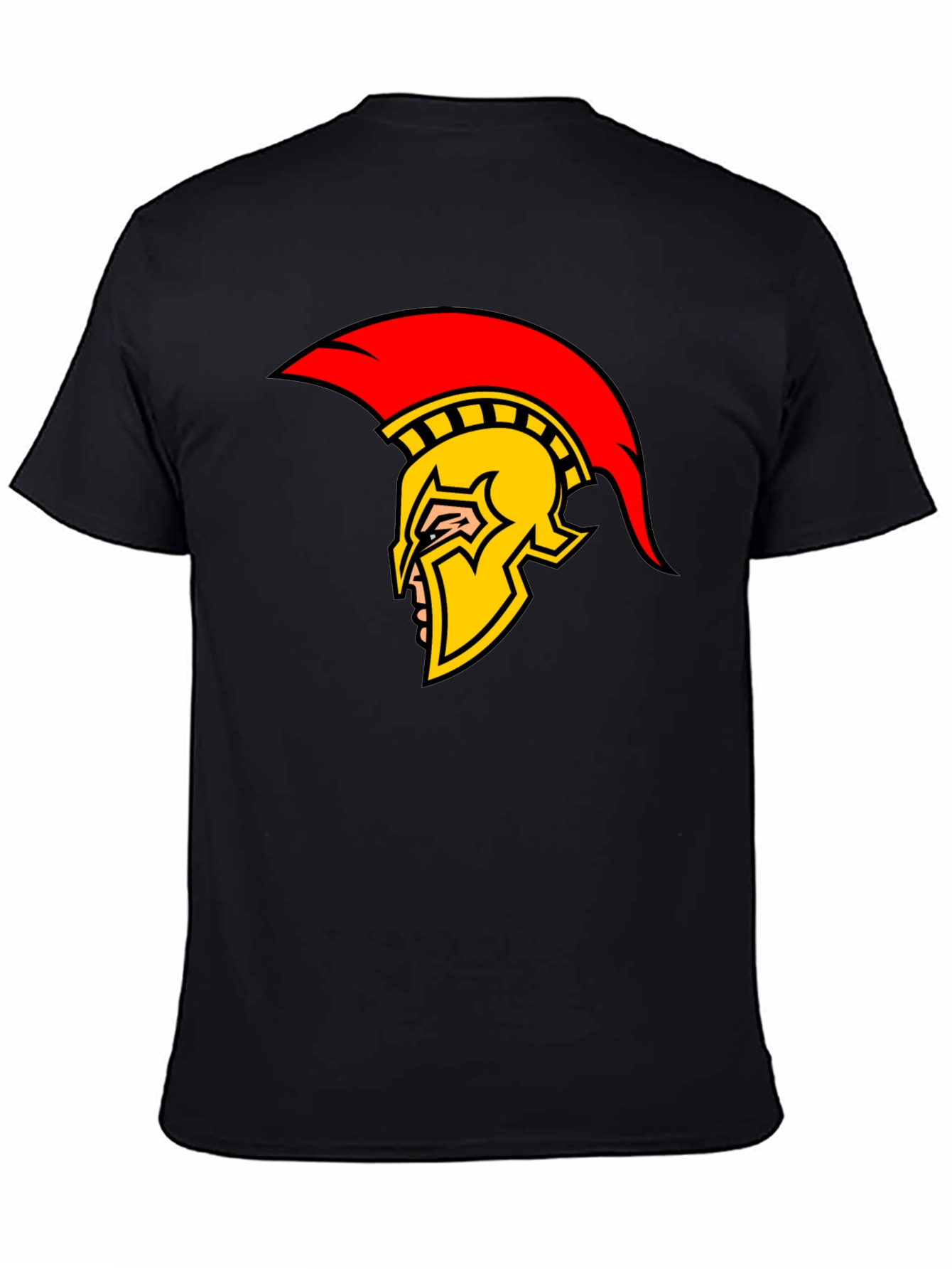 Spartan Helmet Graphic T-Shirt - Bold Design