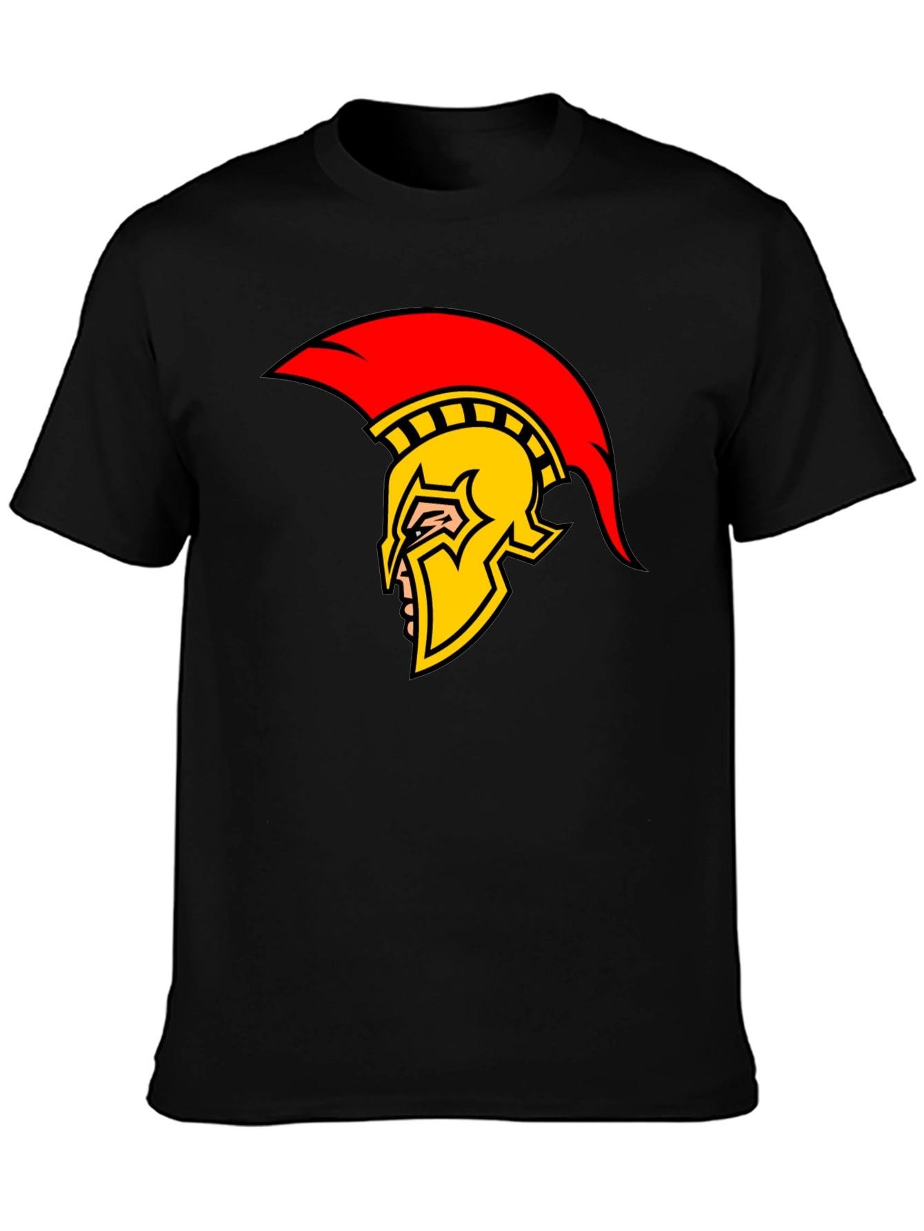 Spartan Helmet Graphic T-Shirt - Bold Design