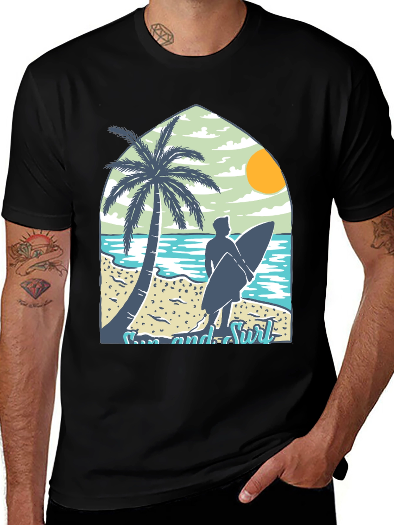 Surfs Up Graphic Tee - Island Vibes