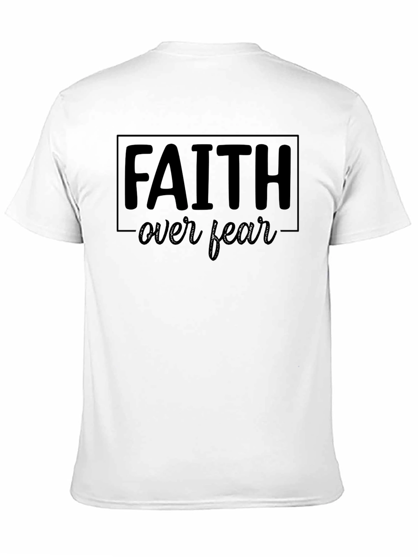 Faith Over Fear Graphic T-Shirt Religious Inspired Tee