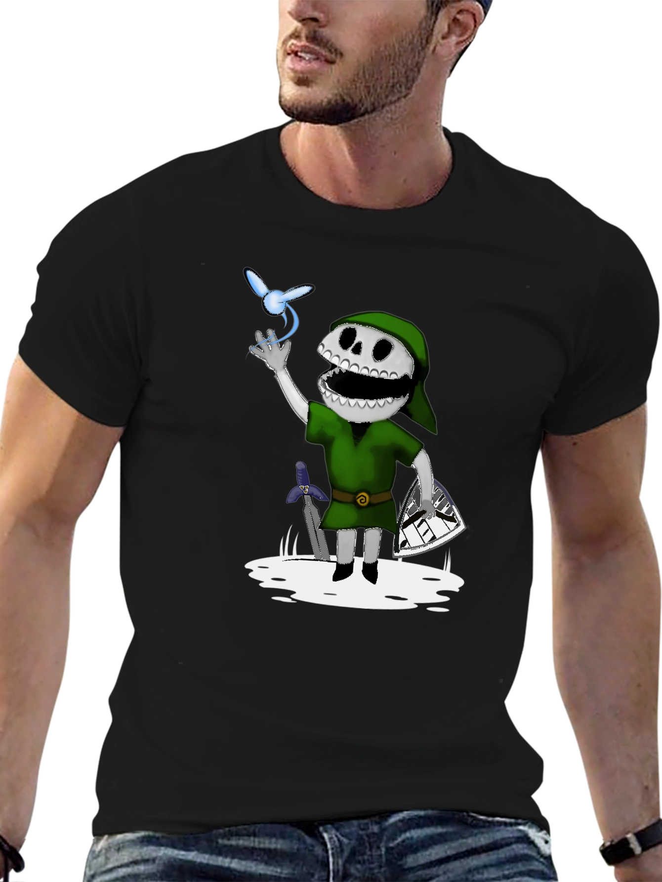 Link Skull Kid T-Shirt - Zelda Inspired Graphic Tee